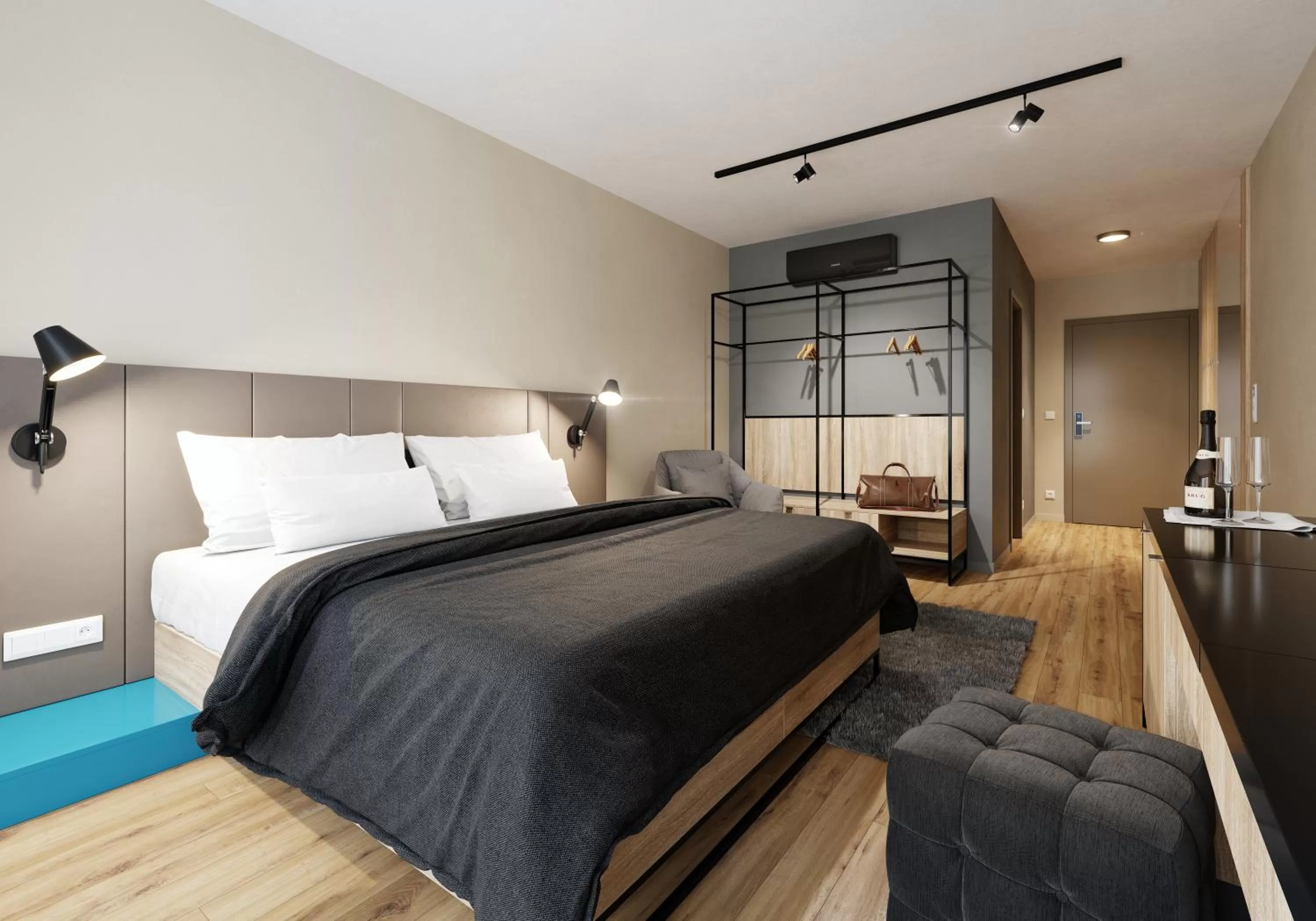 Bedroom, Bed in Avenue Pallova 28