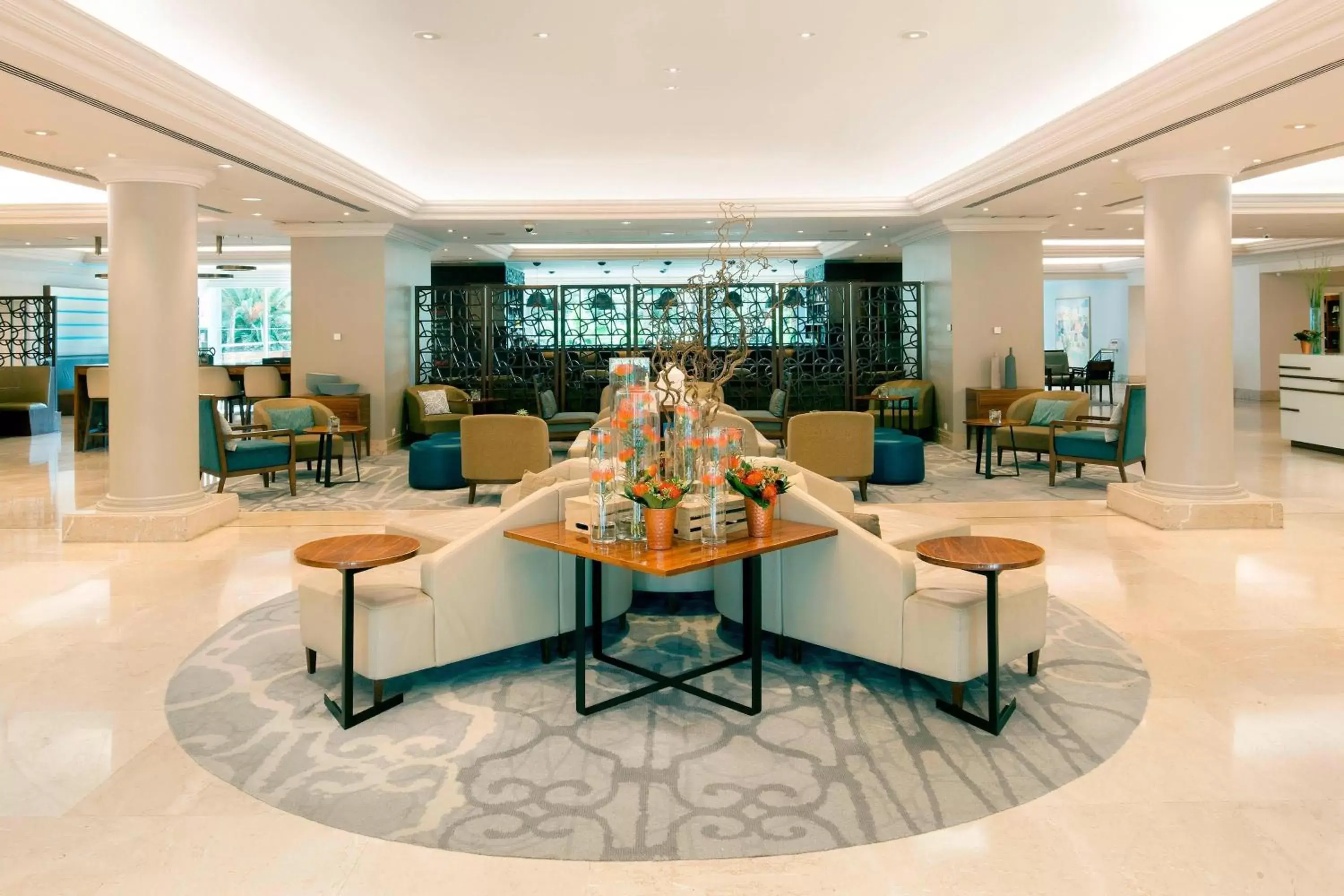 Lobby or reception in Lisbon Marriott Hotel
