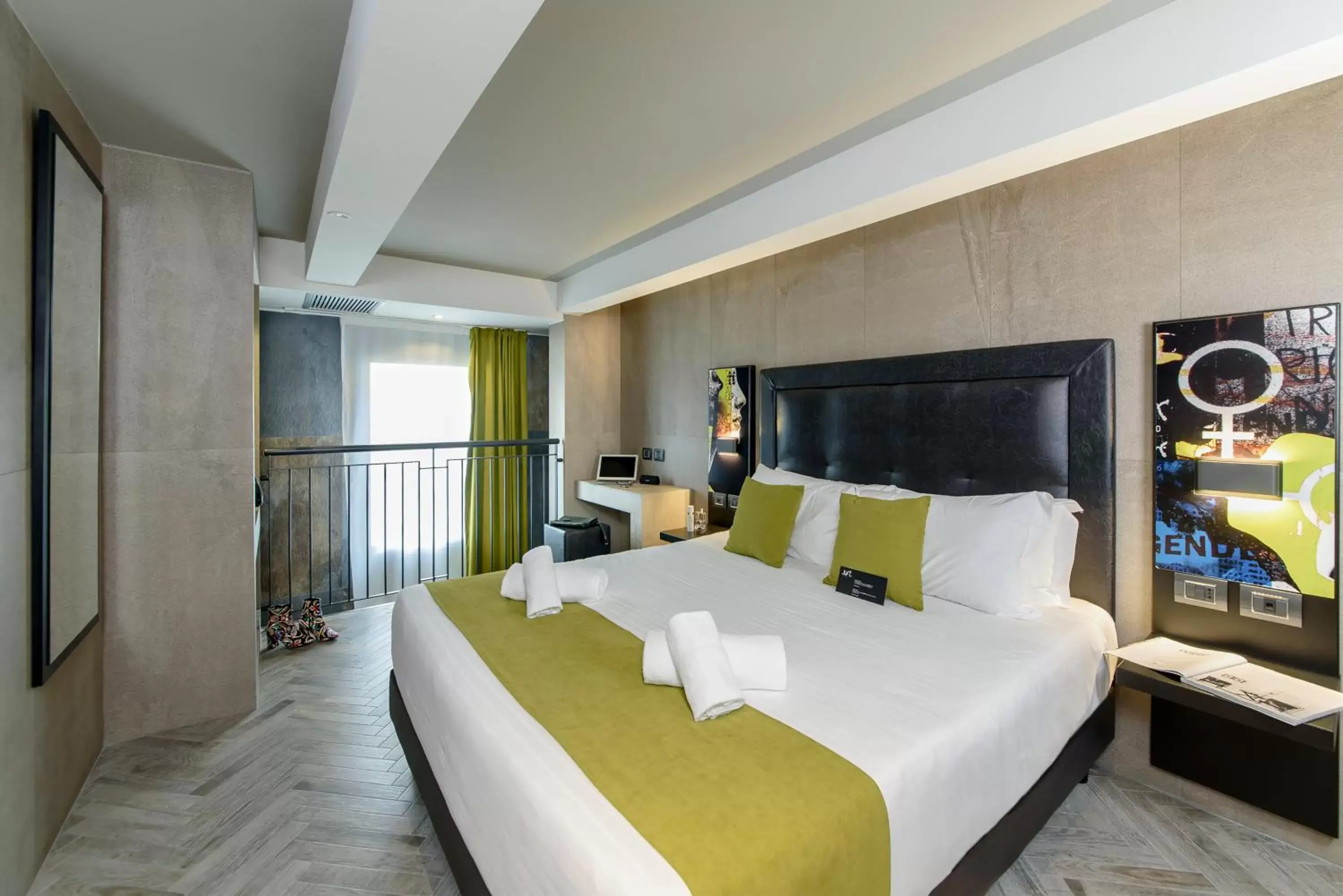 Bedroom, Bed in Just Hotel Milano