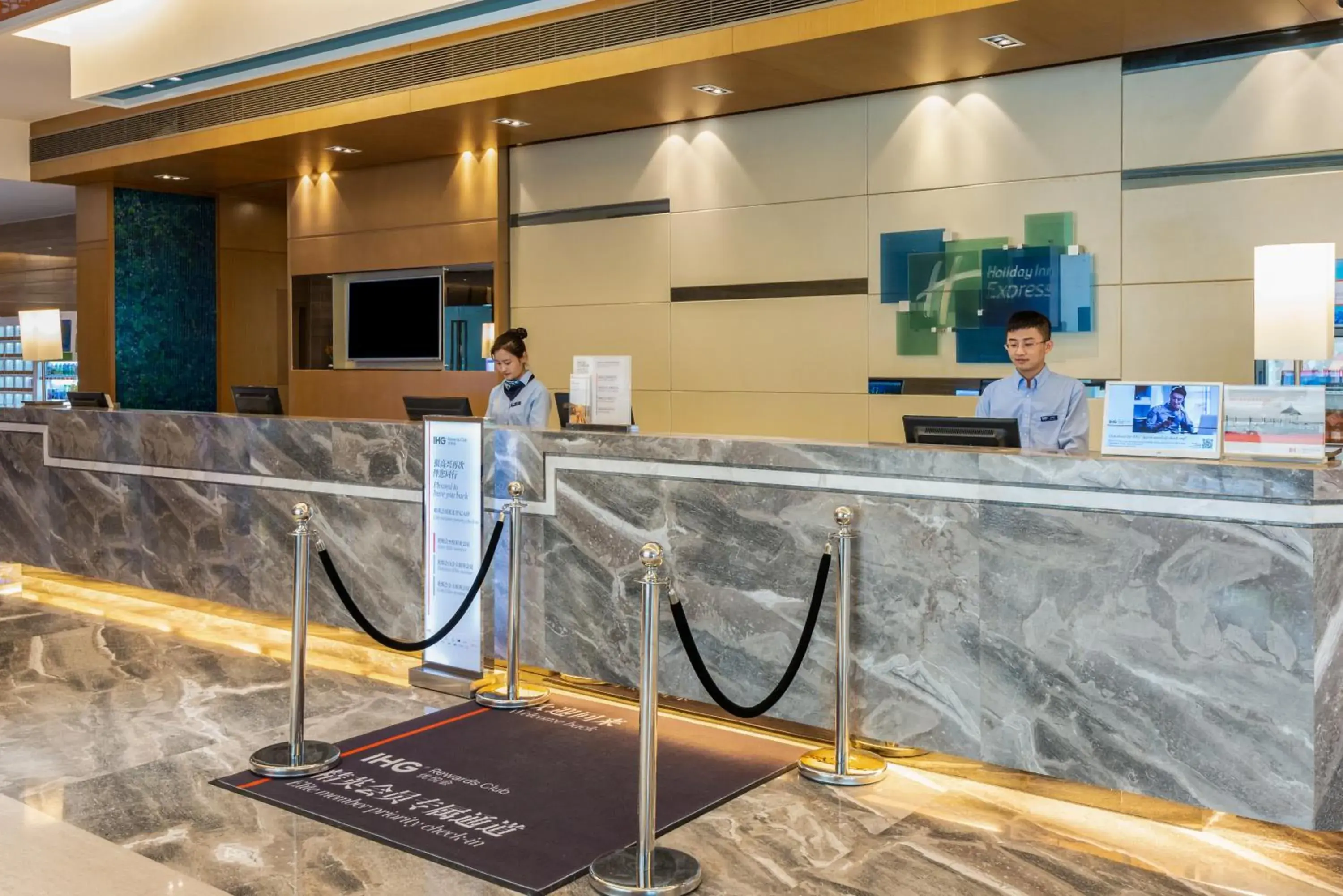 Property building in Holiday Inn Express Shanghai New Jinqiao, an IHG Hotel