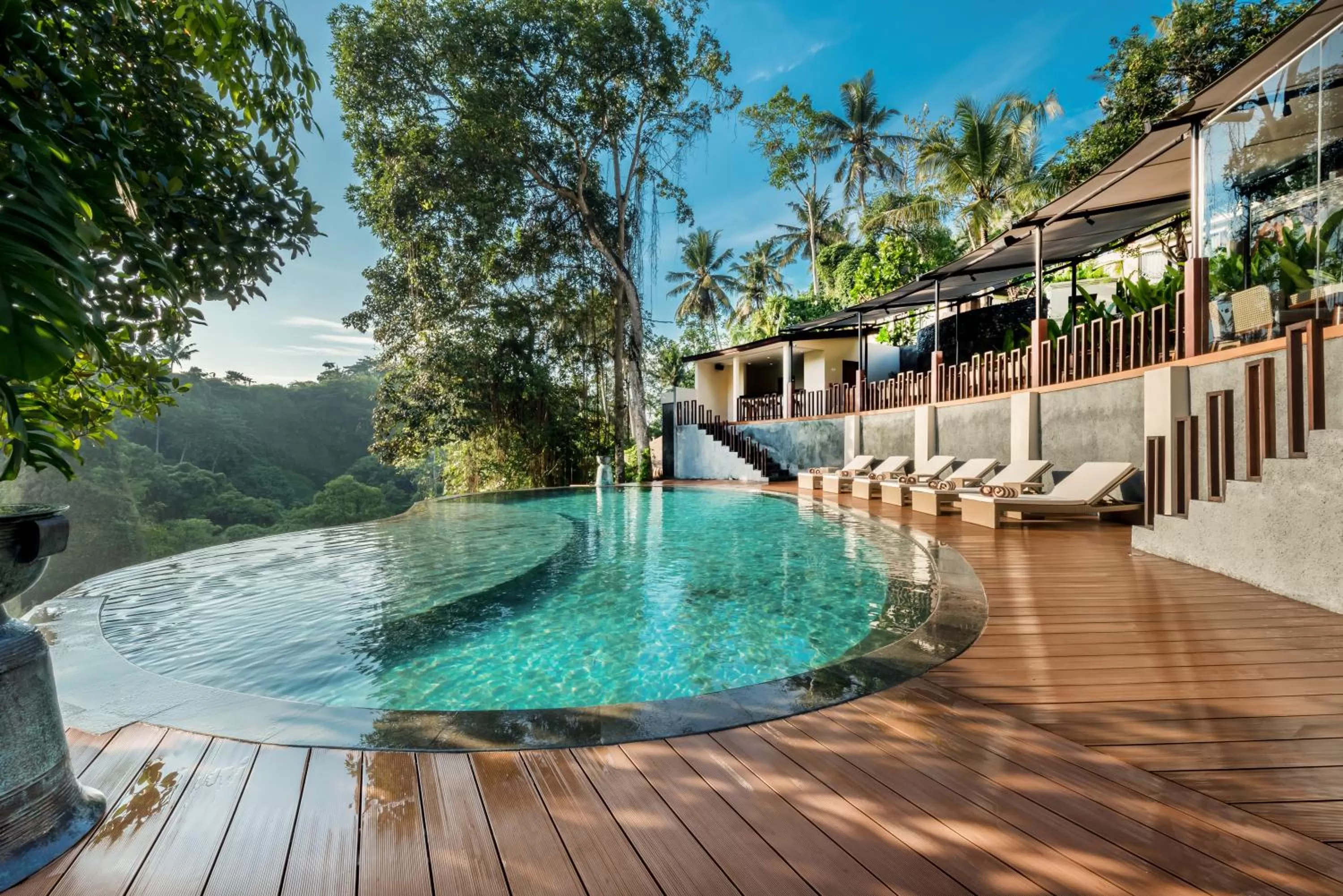 Swimming pool in tanadewa Resort Ubud Bali by Cross Collection