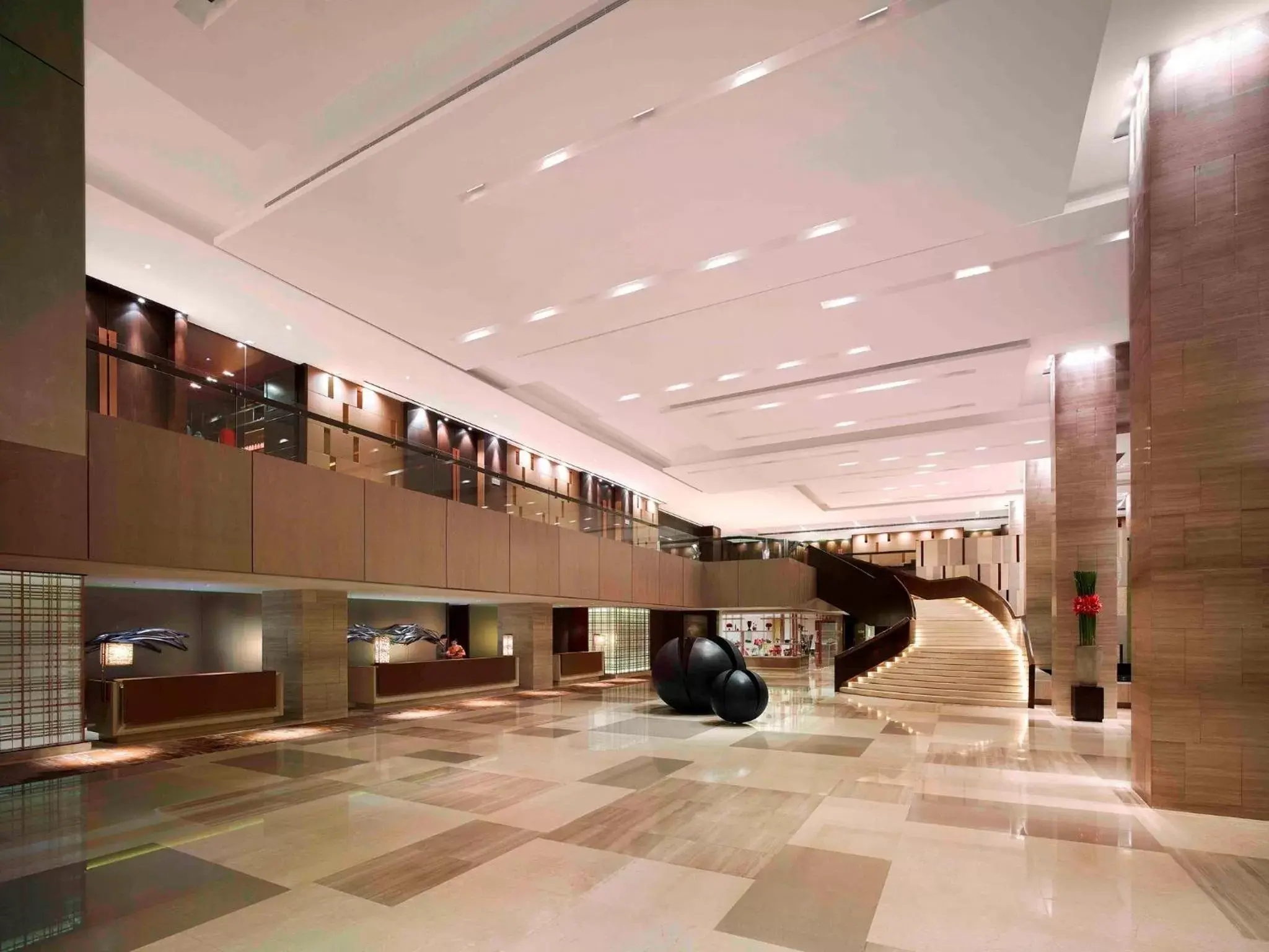 Lobby or reception, Fitness Center/Facilities in New World Makati Hotel, Manila