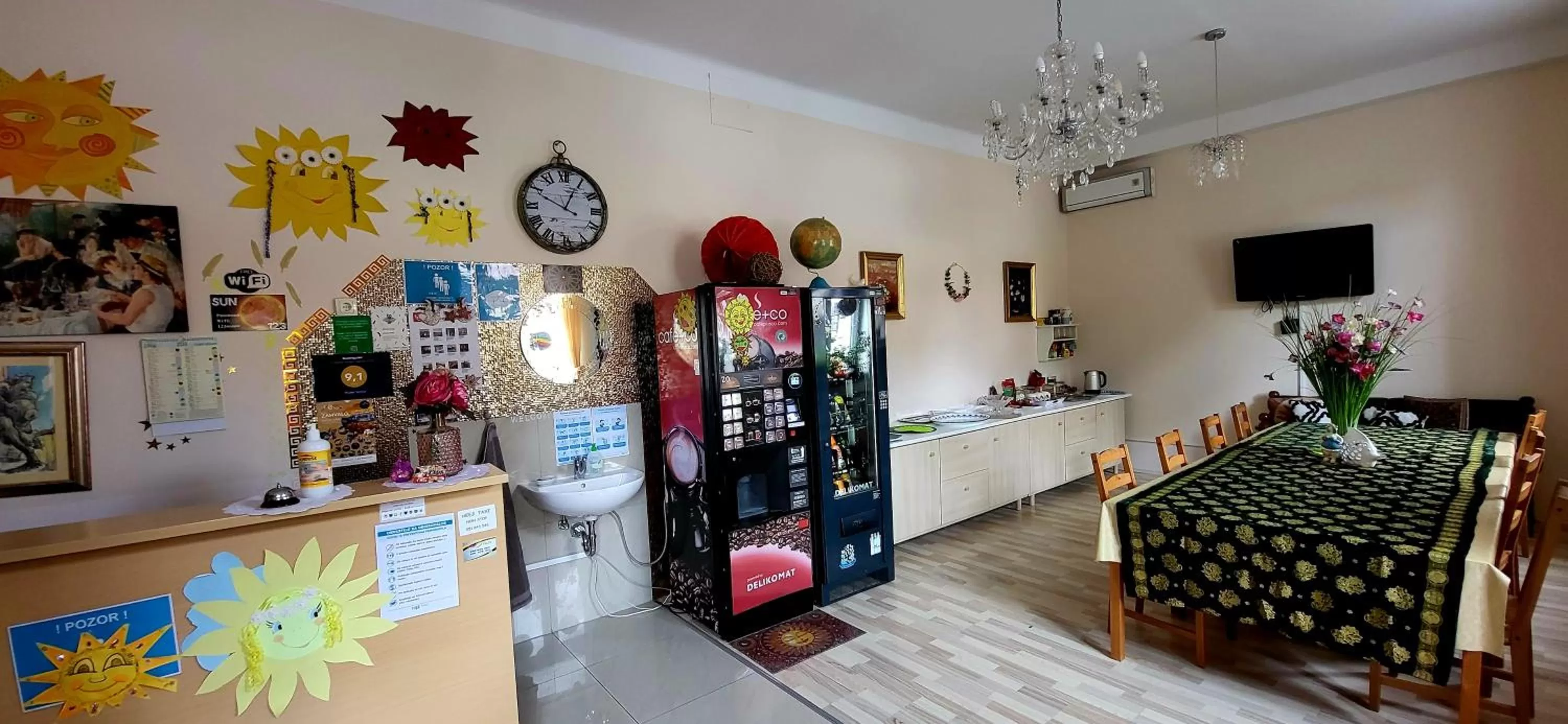 Coffee/tea facilities in Hostel Sonce