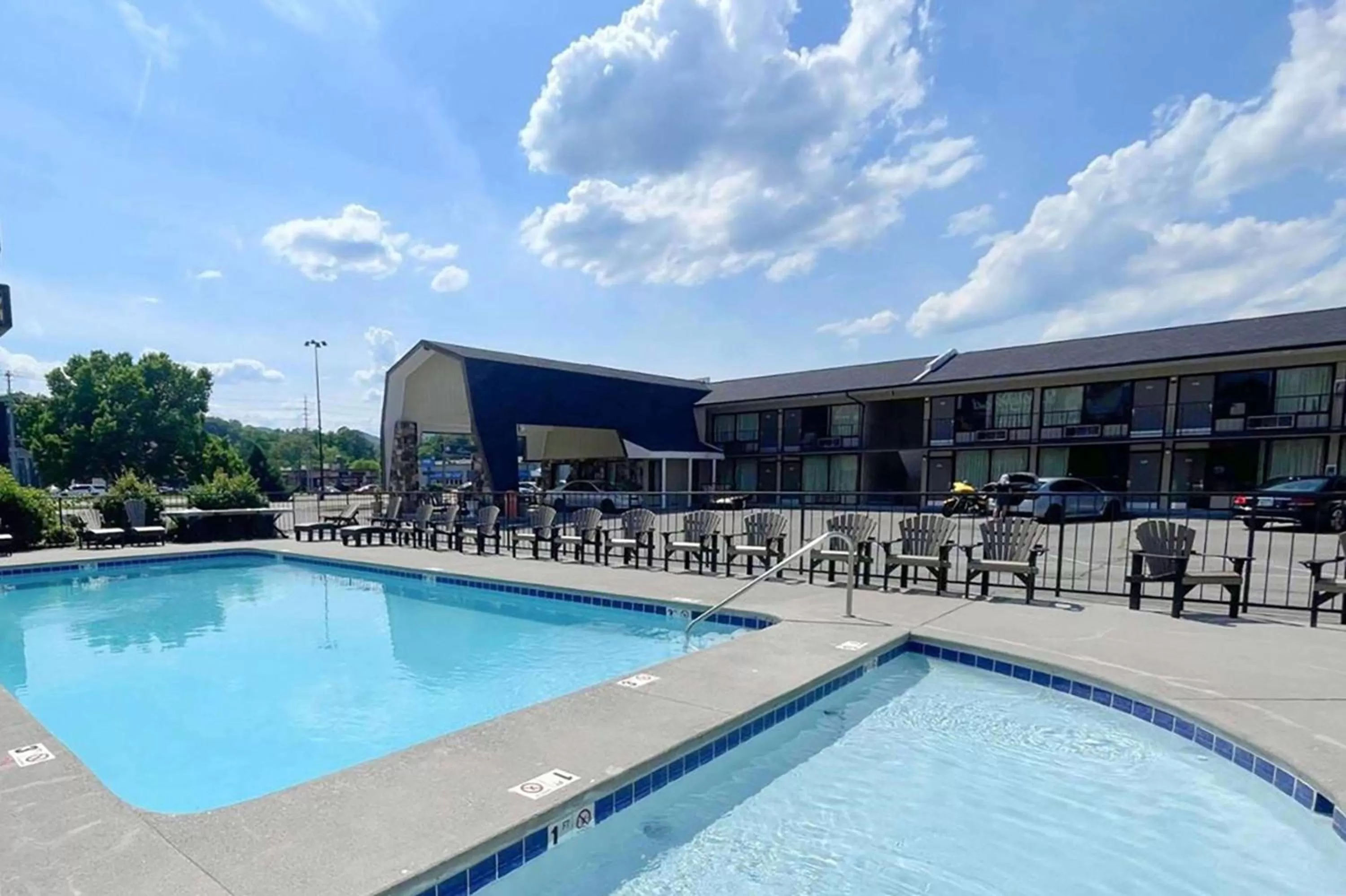Pool view in Travelodge by Wyndham Pigeon Forge Dollywood Lane