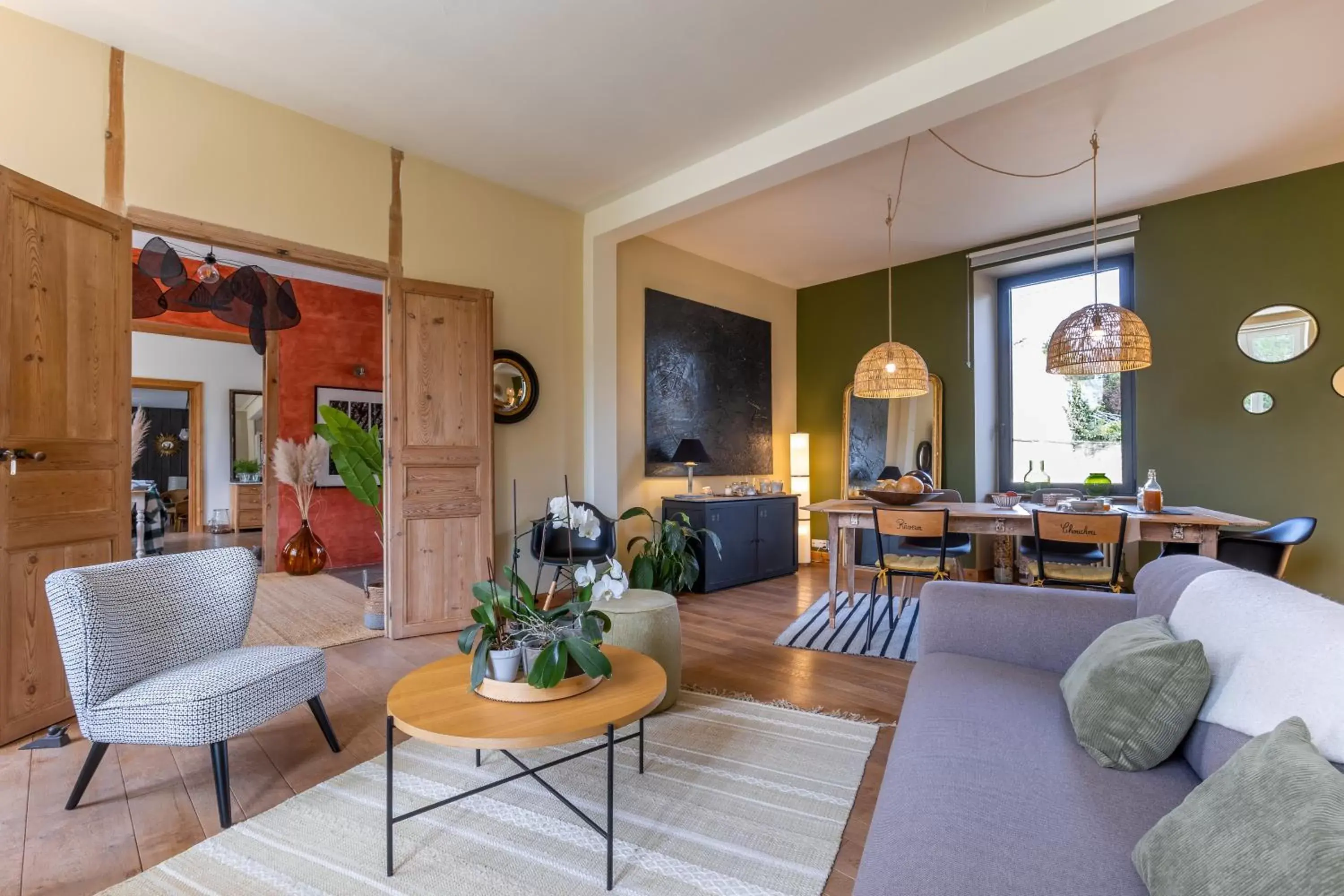 Living room, Seating Area in La Burie