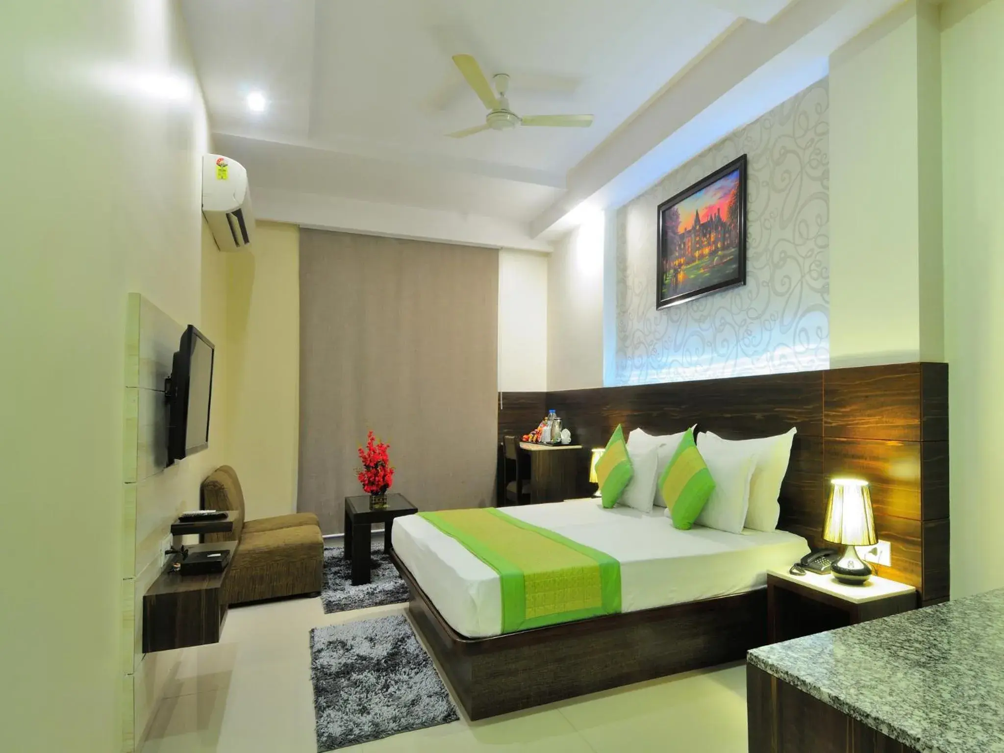 Bedroom, Bed in Hotel Sky Rich International -Near to Famous Karol Bagh Market & Metro Station Bedroom, Bed in Hotel Sky Rich International -Near to Famous Karol Bagh Market & Metro Station