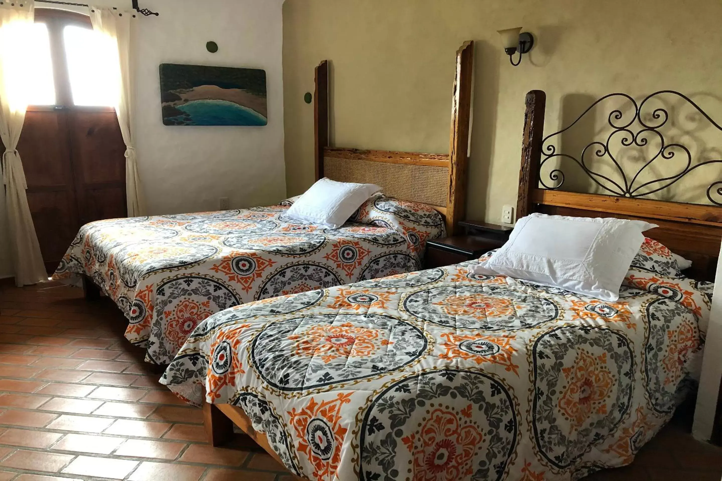 Bathroom, Bed in Casa Miguel Arcangel