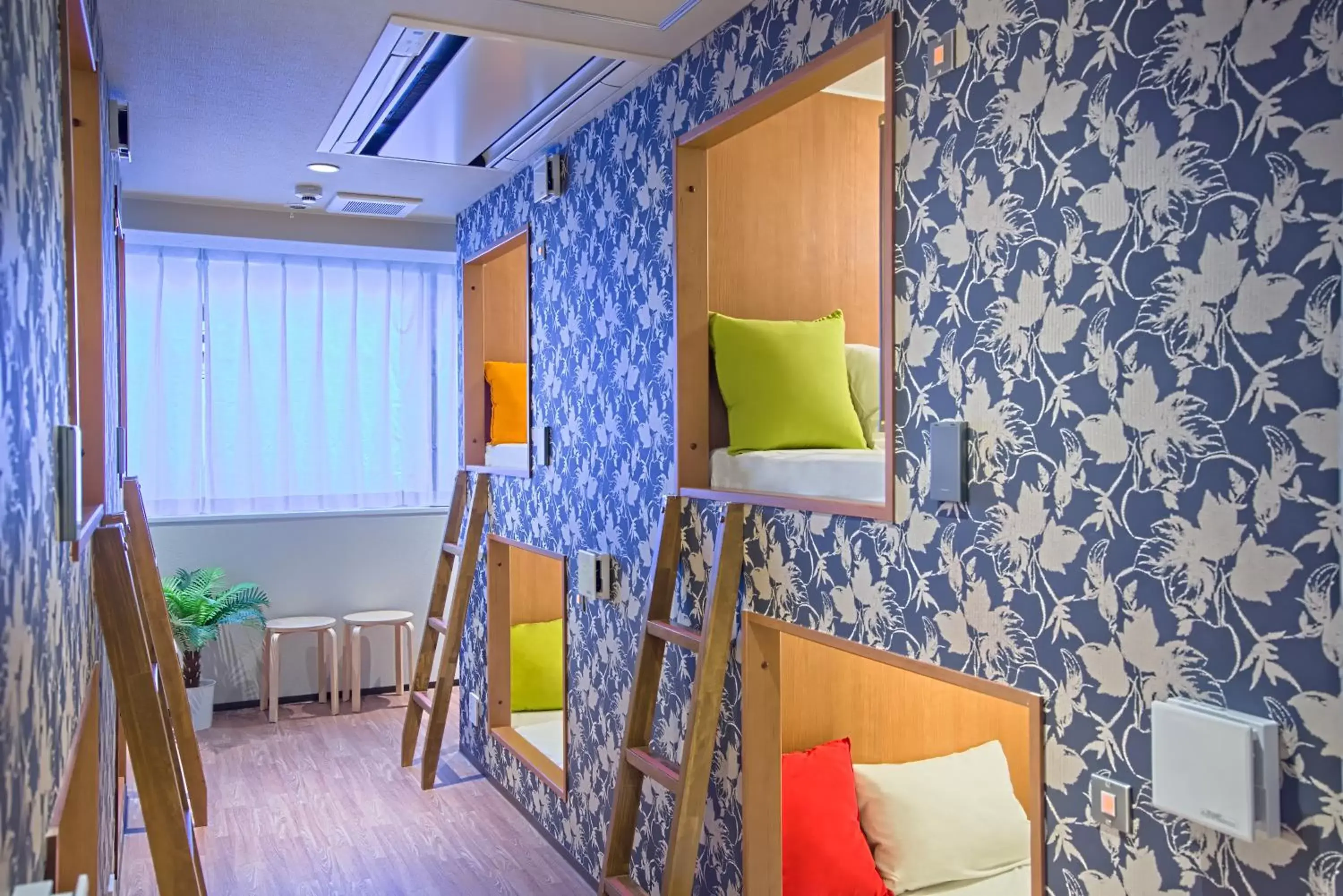 Two Bunk Beds in 20-Bed Mixed Dormitory Room in Feel Osaka Yu