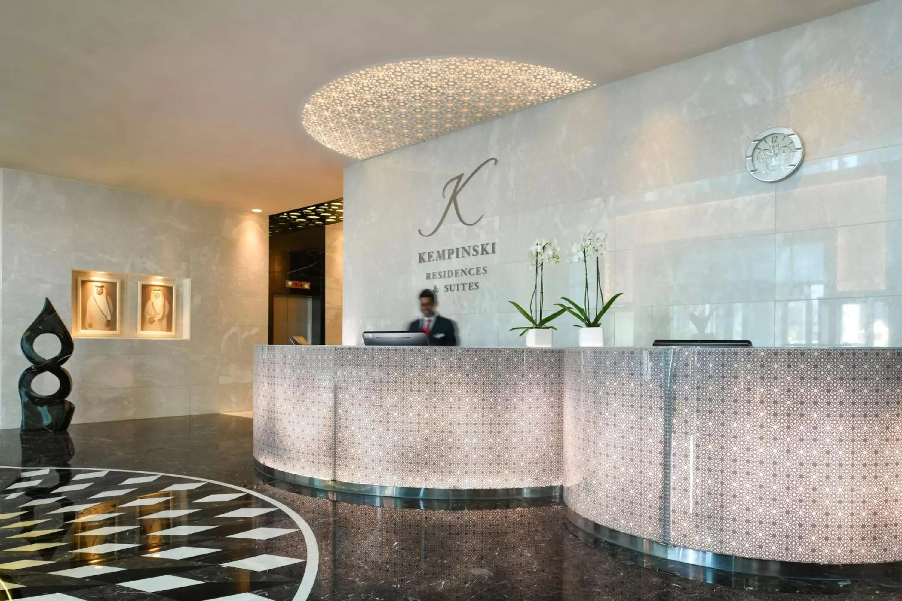 Lobby or reception in Kempinski Residences & Suites, Doha Lobby or reception in Kempinski Residences & Suites, Doha