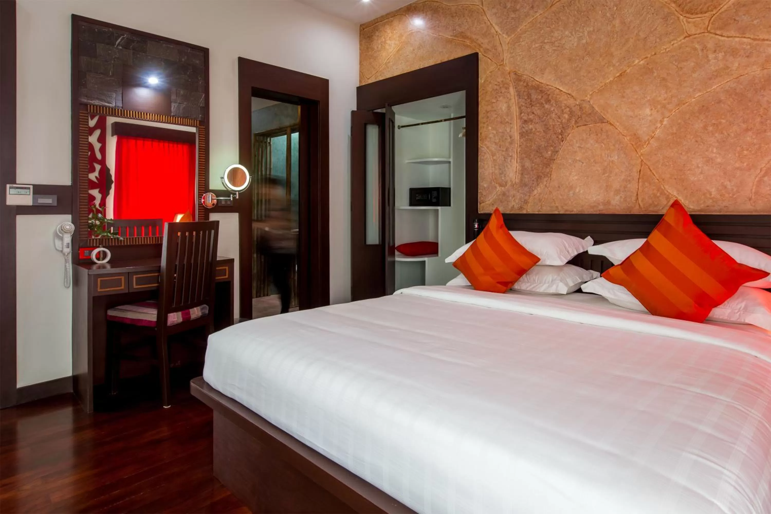 Bed in De Sarann Villa