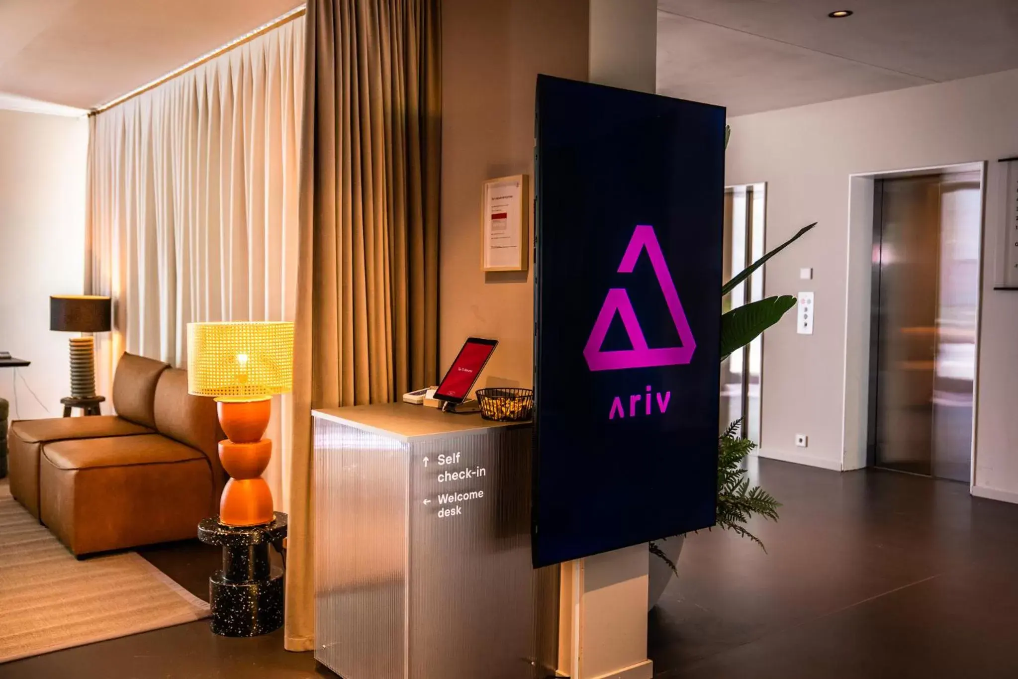 Lobby or reception in Ariv Coliving - self check-in