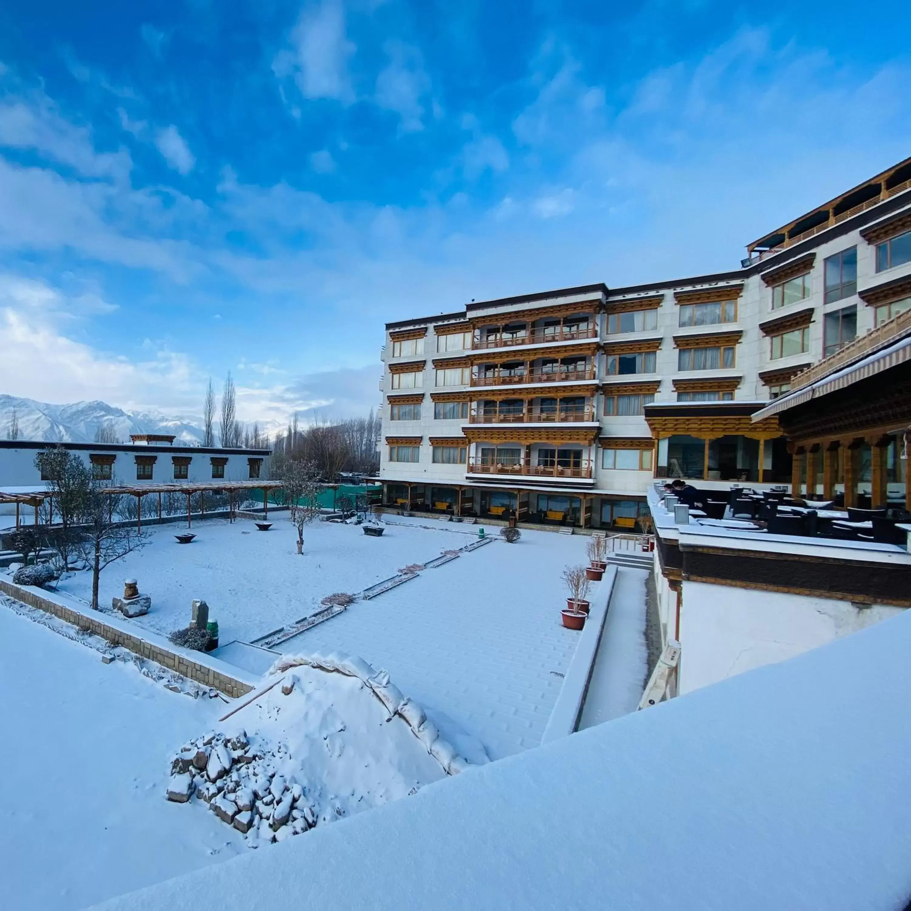 Property building, Winter in The Grand Dragon Ladakh