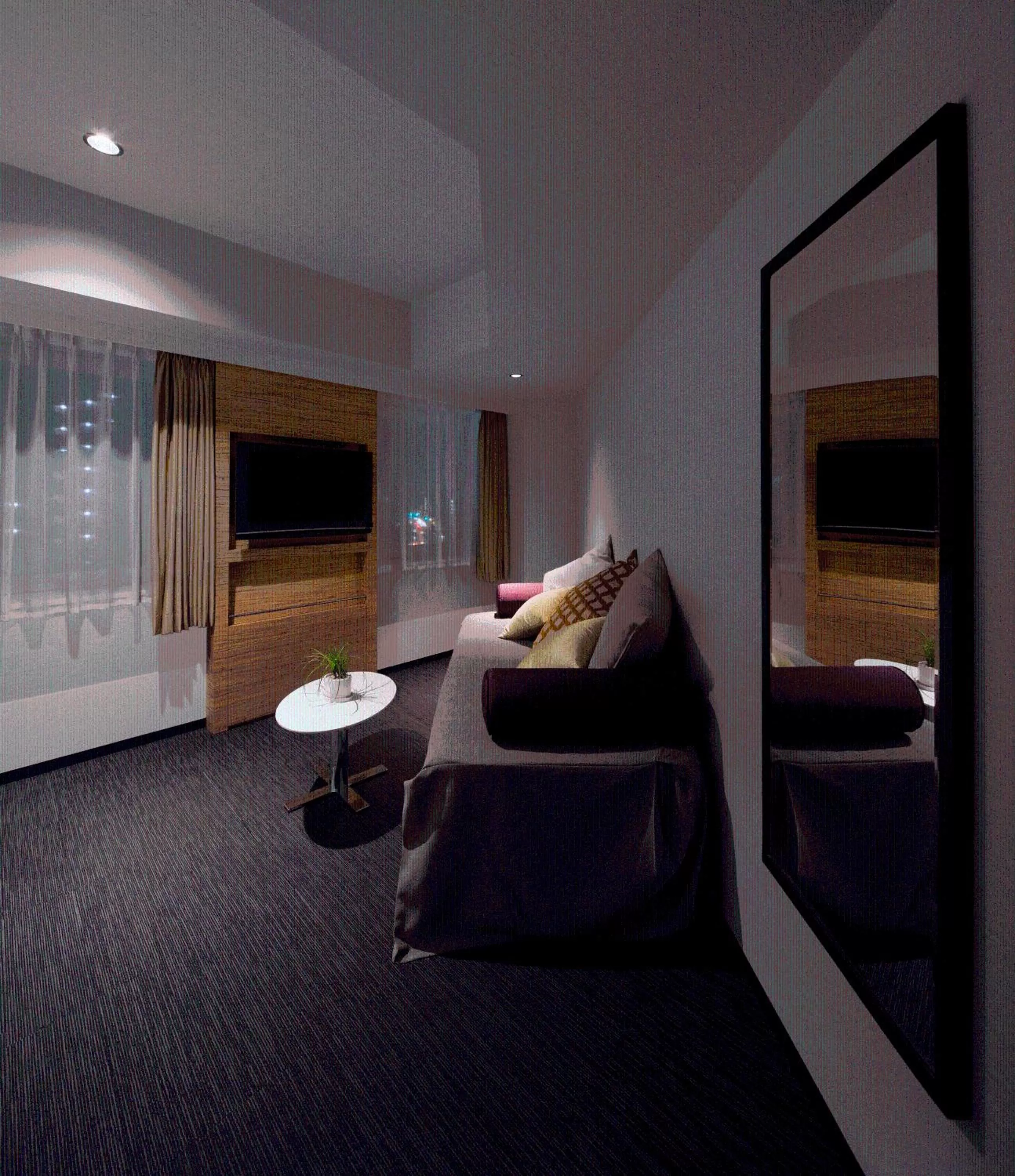 TV and multimedia, Bed in E Hotel Higashi Shinjuku