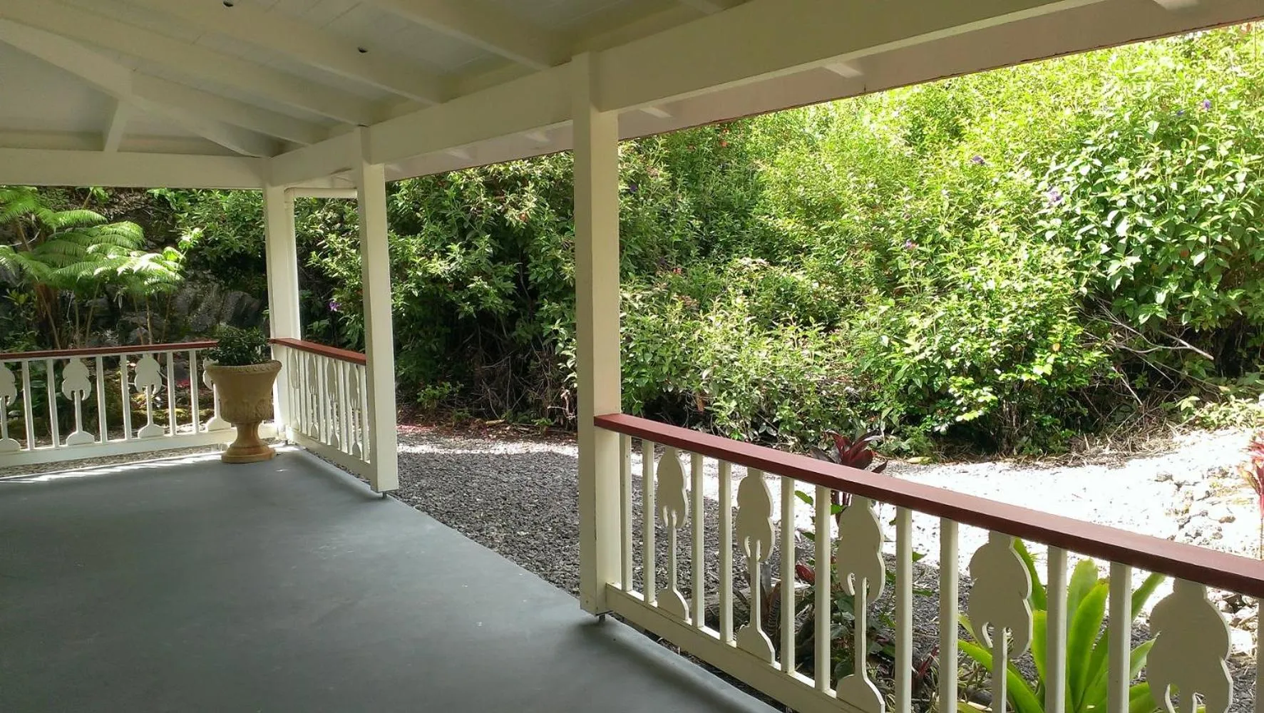 Garden view in Lokahi Lodge