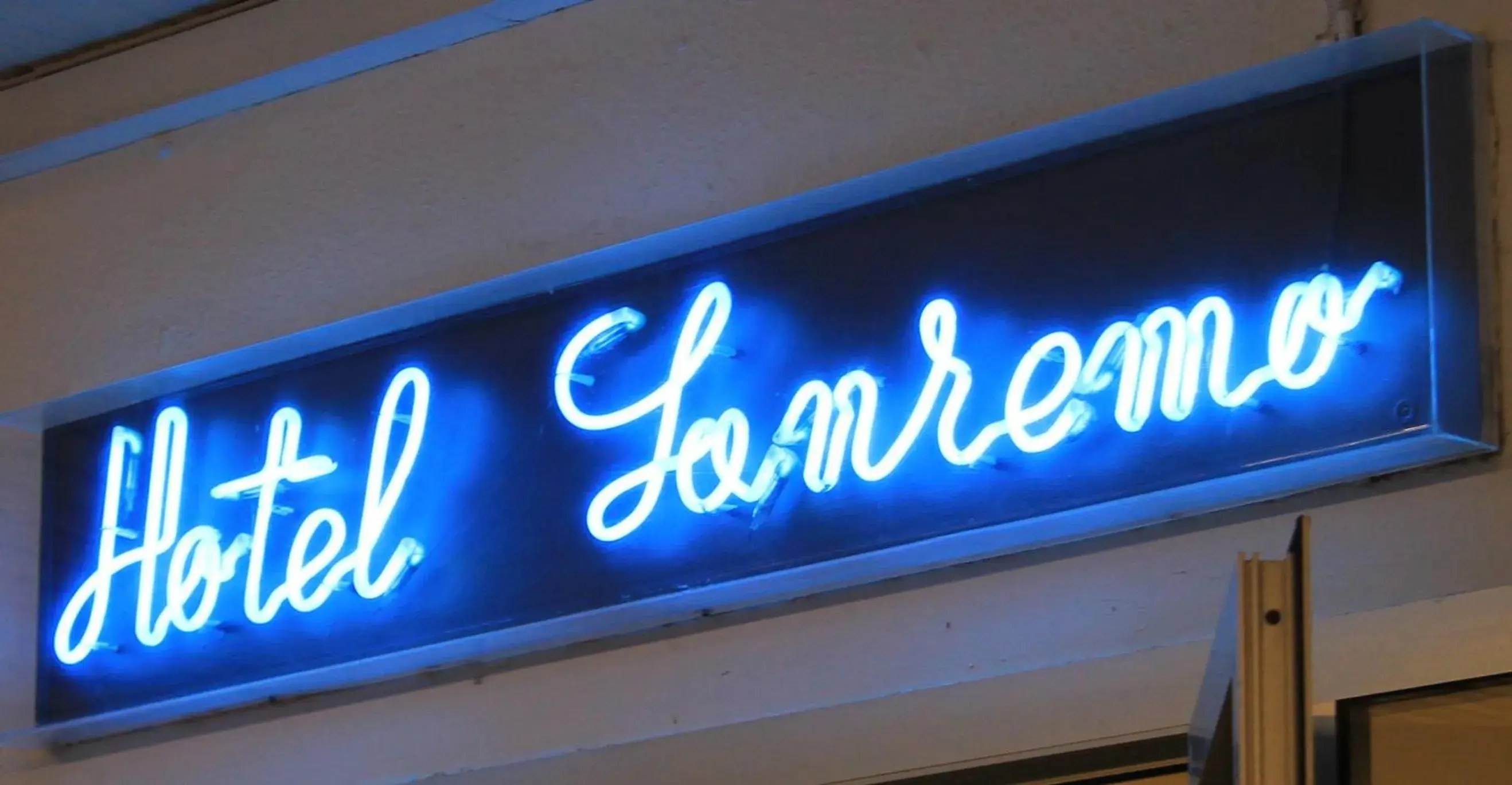Property Logo/Sign in Hotel Sanremo