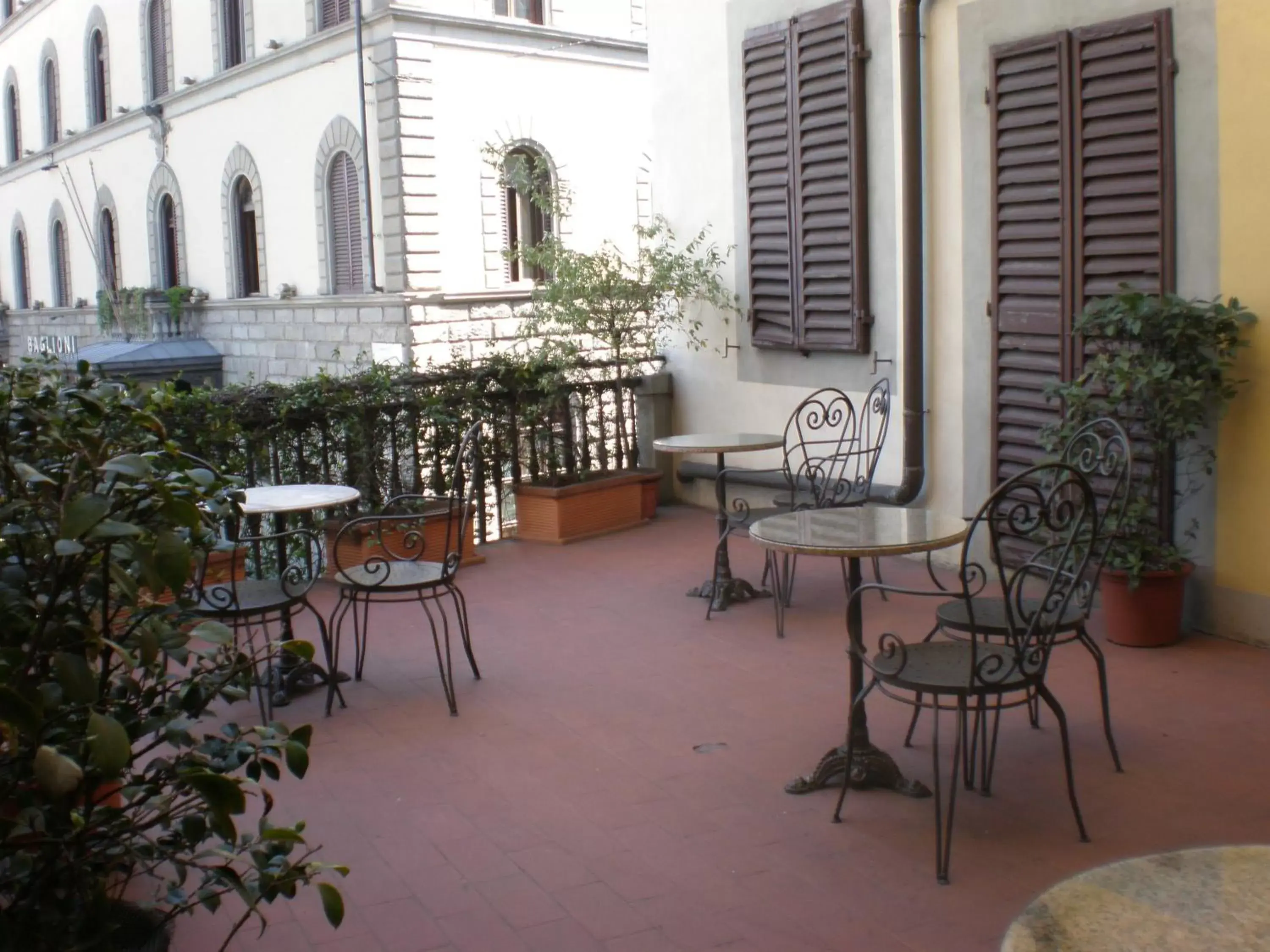 Balcony/Terrace in Domus Florentiae Hotel