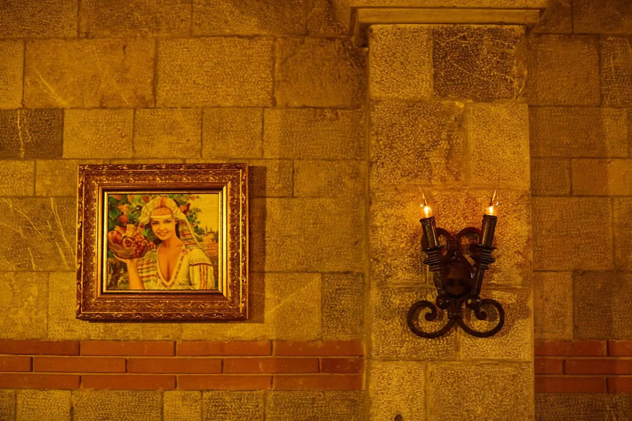 Decorative detail, Bathroom in Brilant Antik Hotel