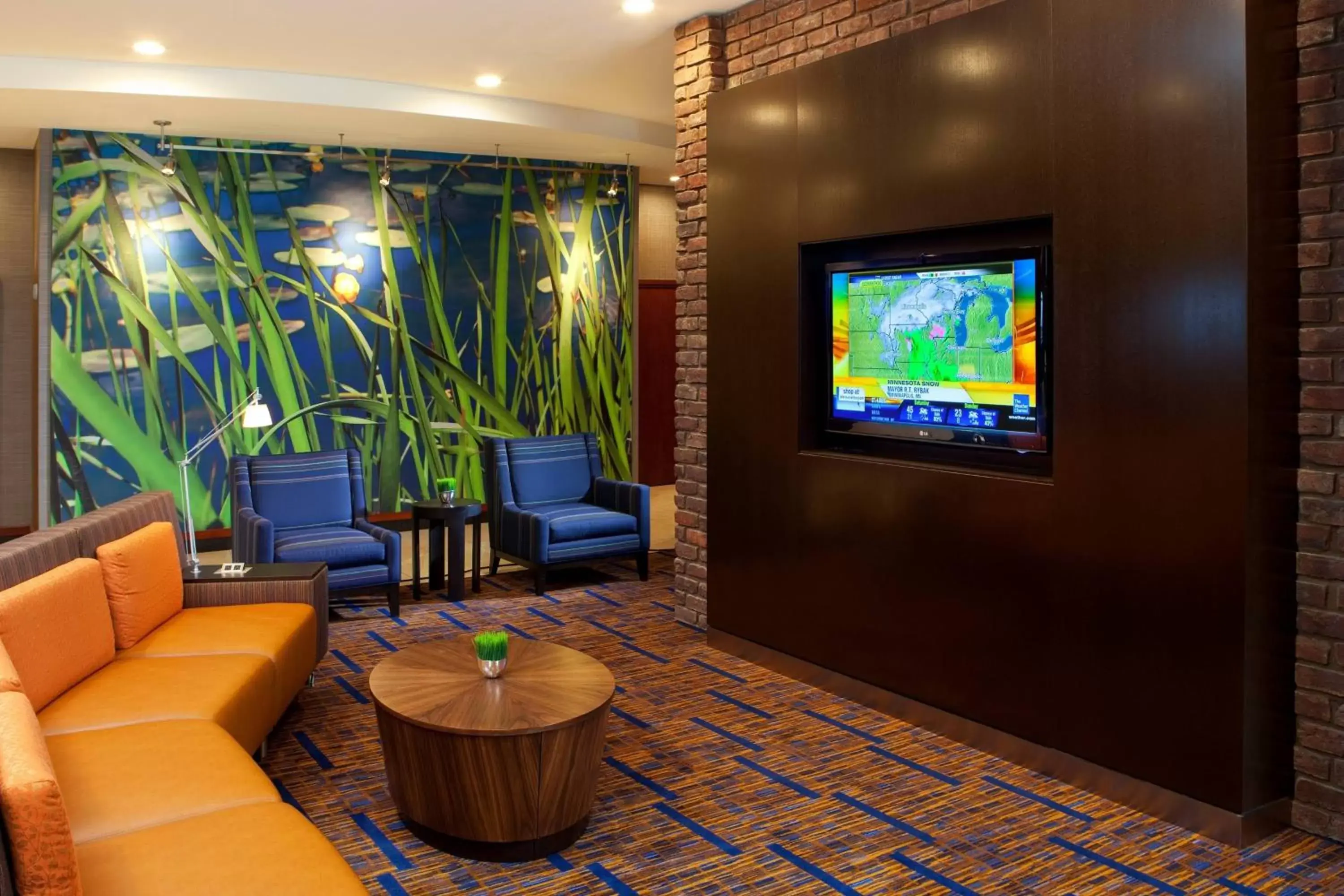 Lounge or bar, TV/Entertainment Center in Courtyard by Marriott Birmingham Downtown at UAB