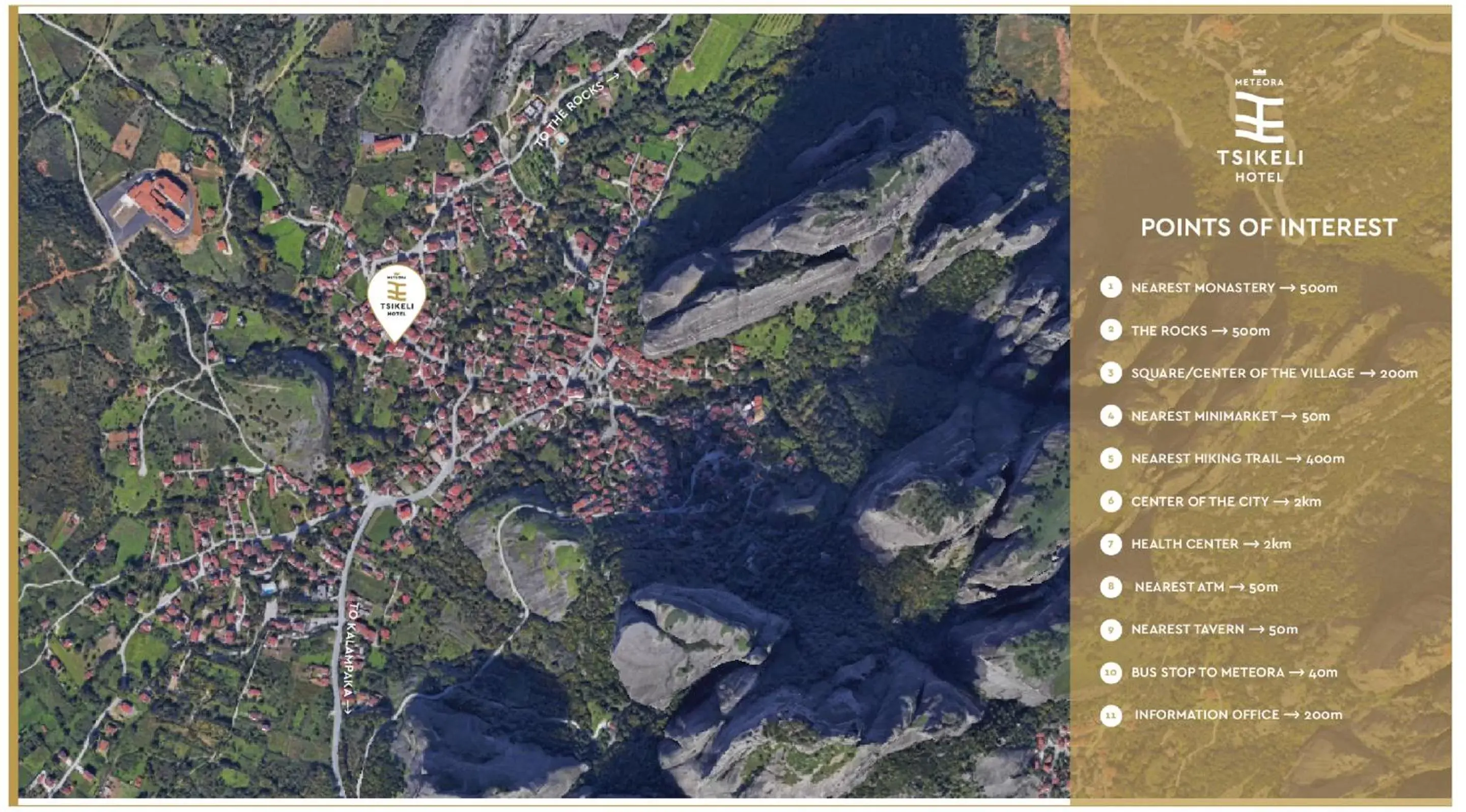 Neighbourhood, Bird's-eye View in Tsikeli Boutique Hotel Meteora - Adults Friendly