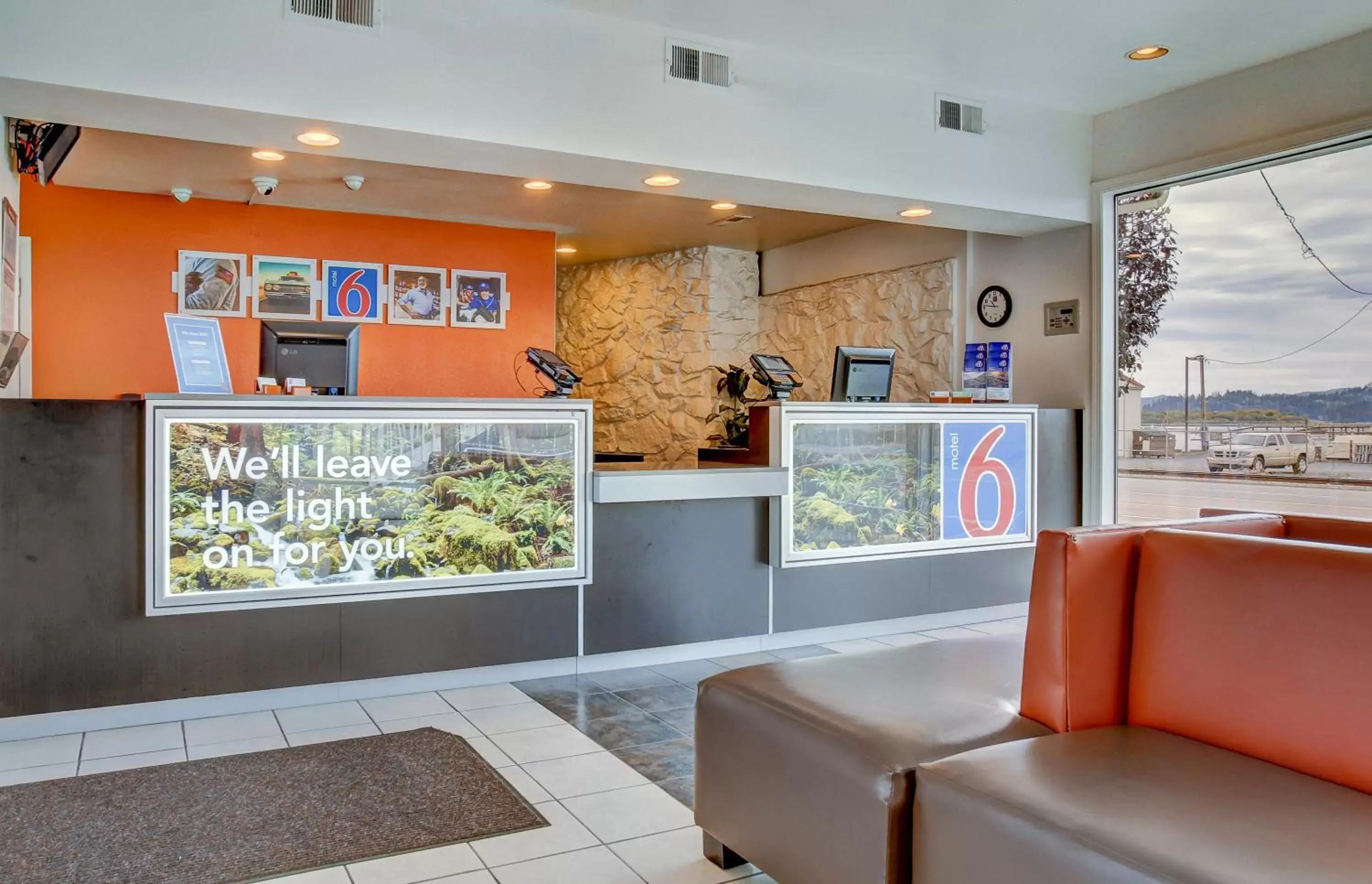 Lobby or reception in Motel 6-Coos Bay, OR Lobby or reception in Motel 6-Coos Bay, OR