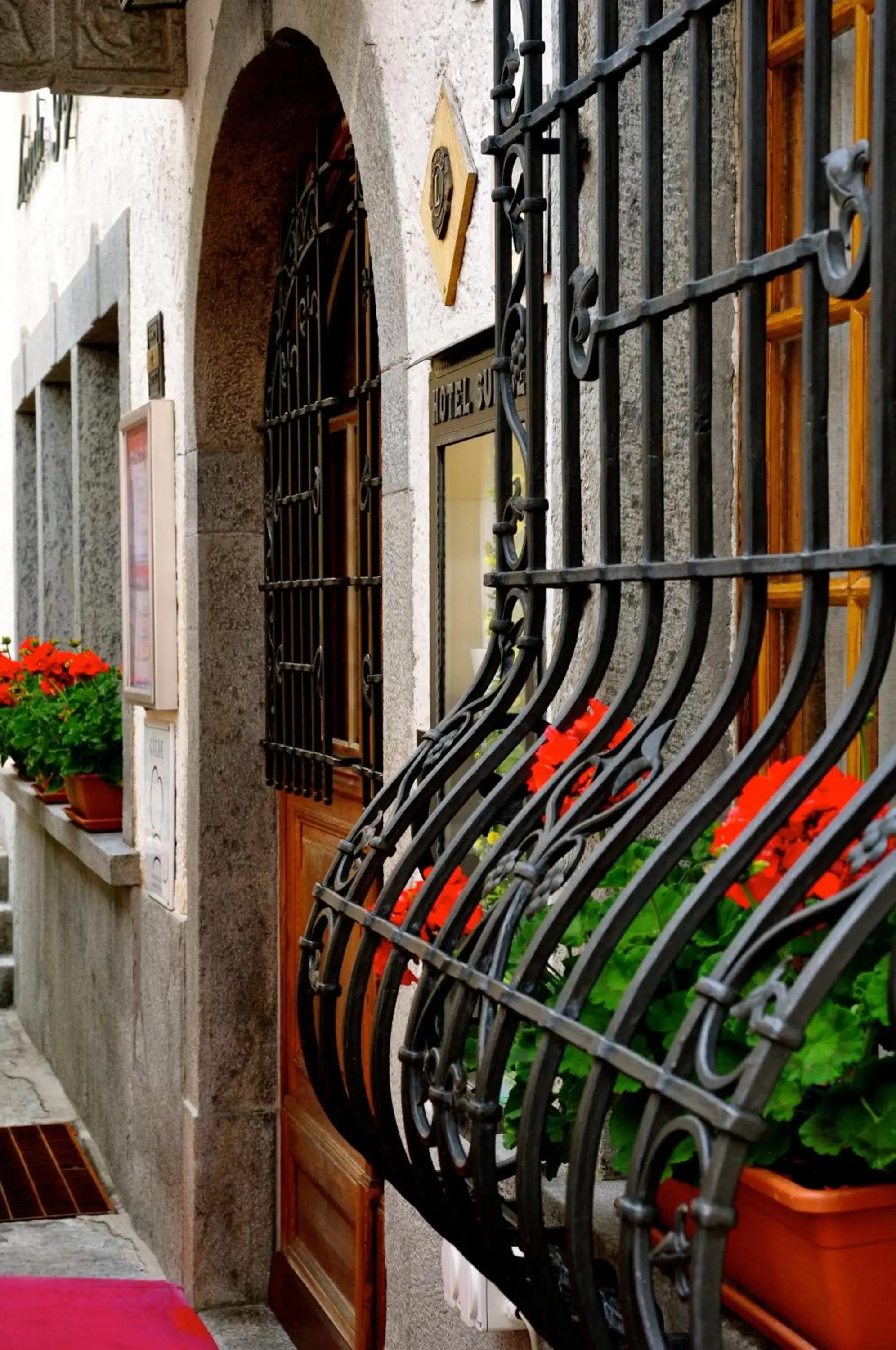 Facade/entrance in Poschiavo Suisse Hotel