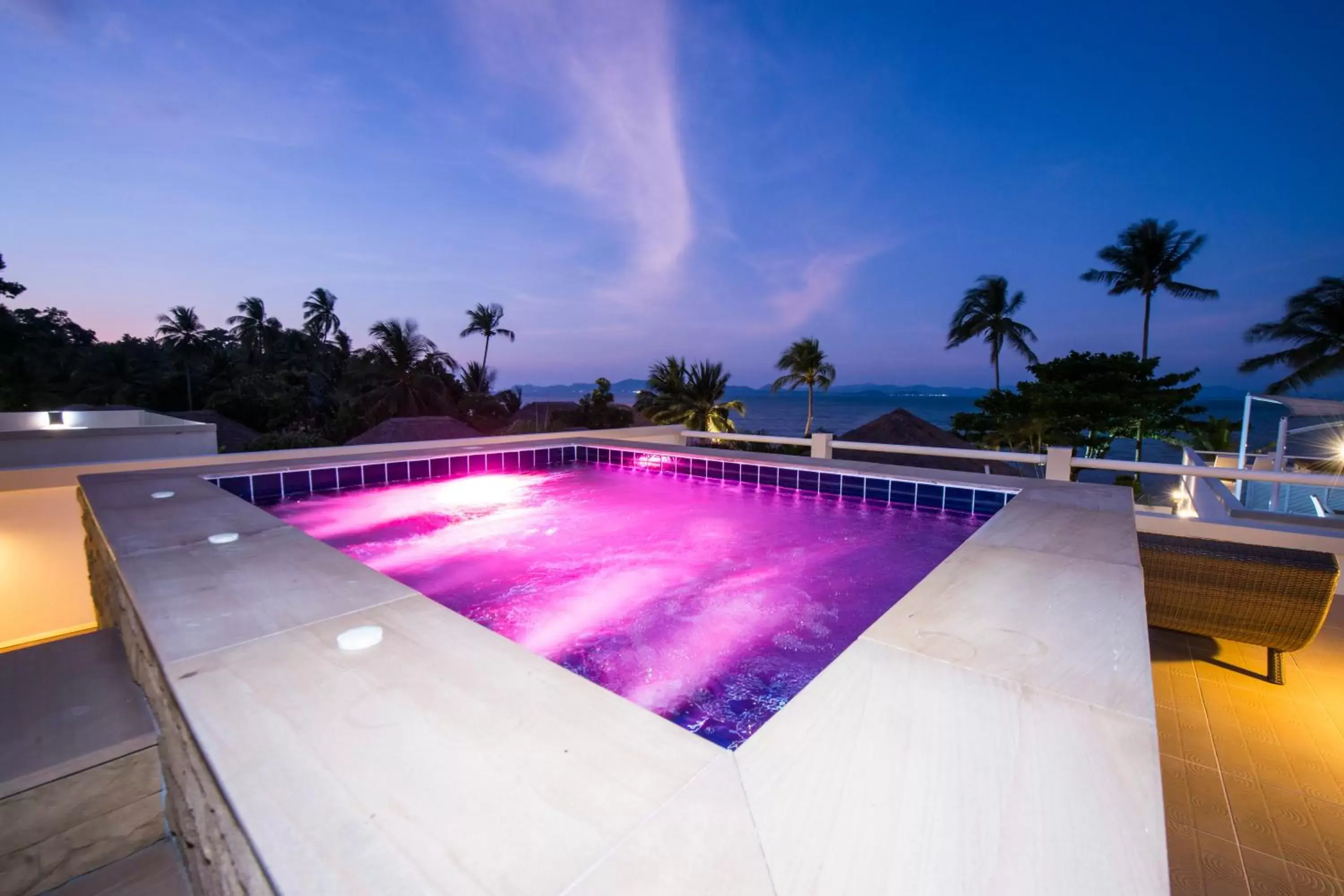 Night, Swimming Pool in Serenity Resort Koh Chang