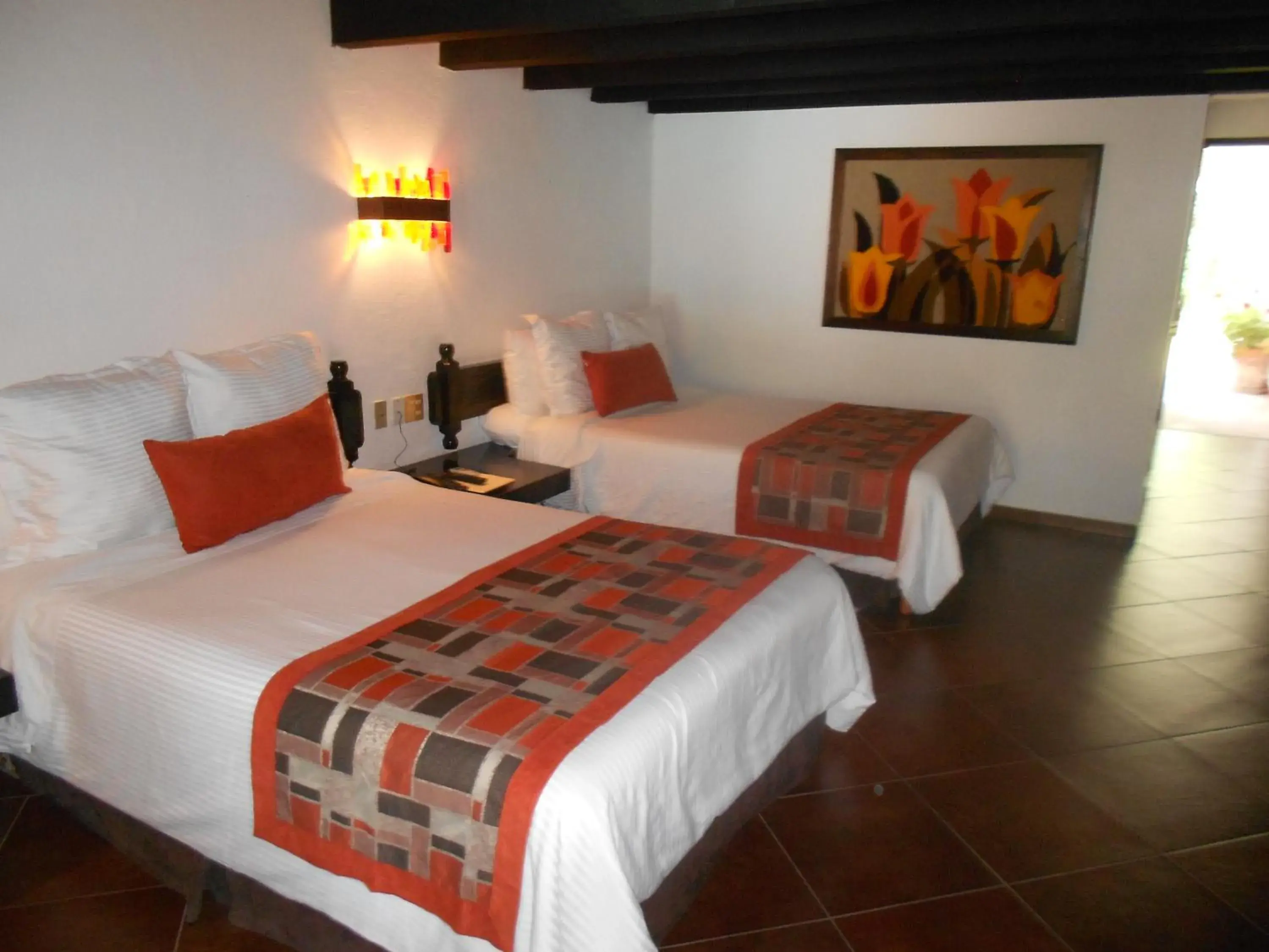 Photo of the whole room, Bed in Hotel Hacienda Taboada (Aguas Termales)