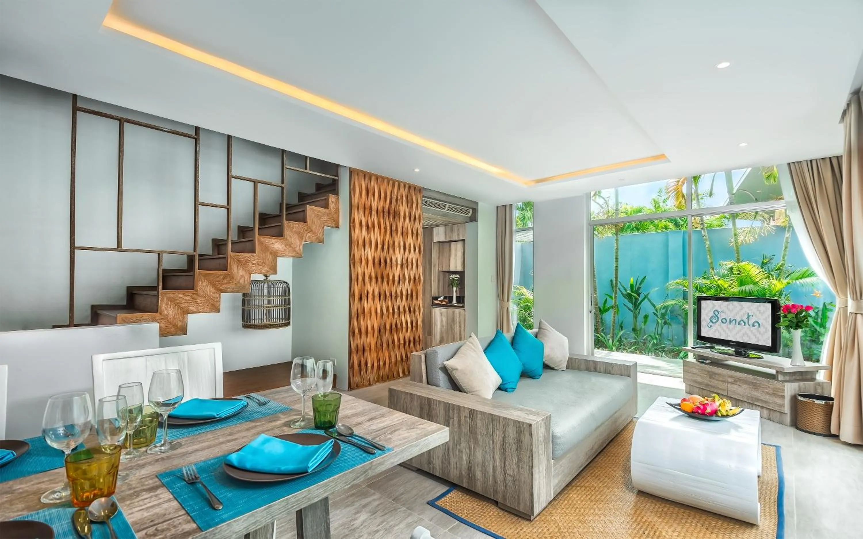 Living room in Villa Sonata Phuket