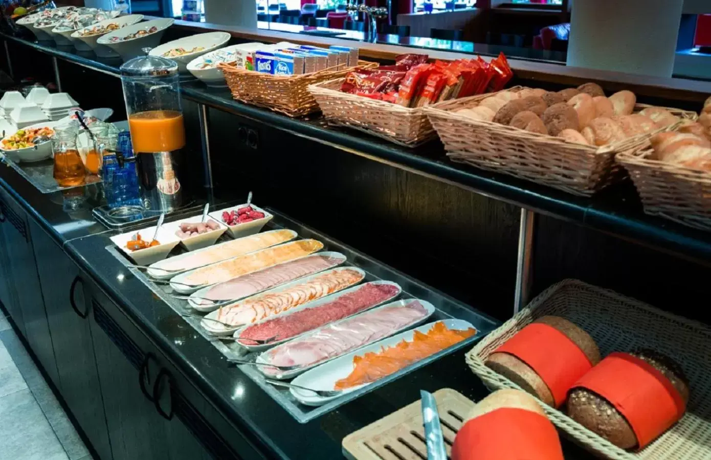 Buffet breakfast in Bastion Hotel Amsterdam Airport