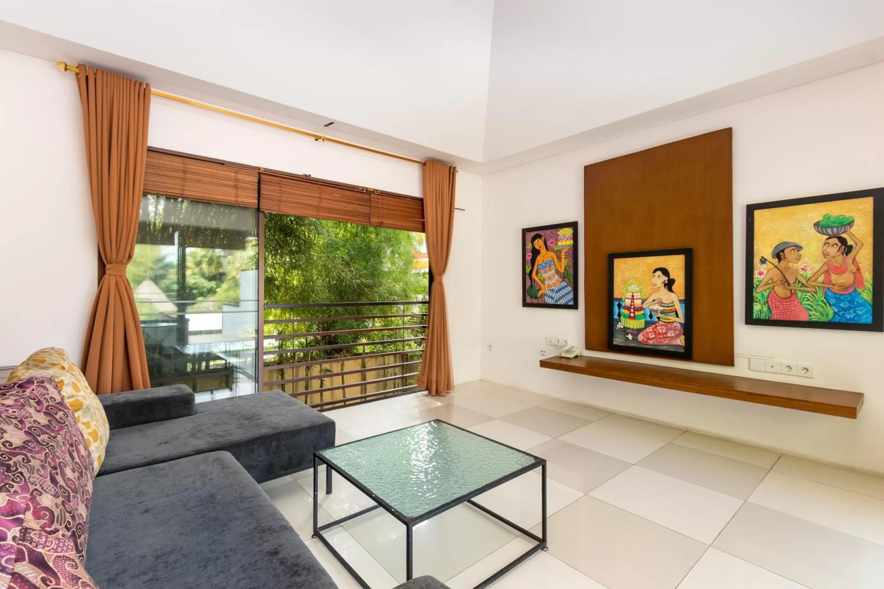 Living room in Ubud Green Resort Villas Powered by Archipelago