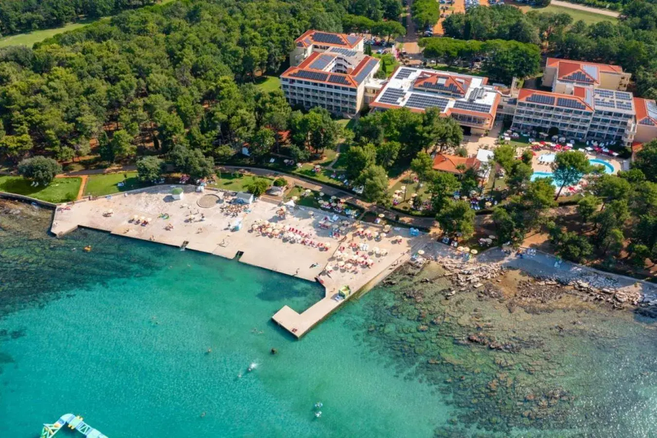 Beach, Bird's-eye View in Hotel Aurora Plava Laguna