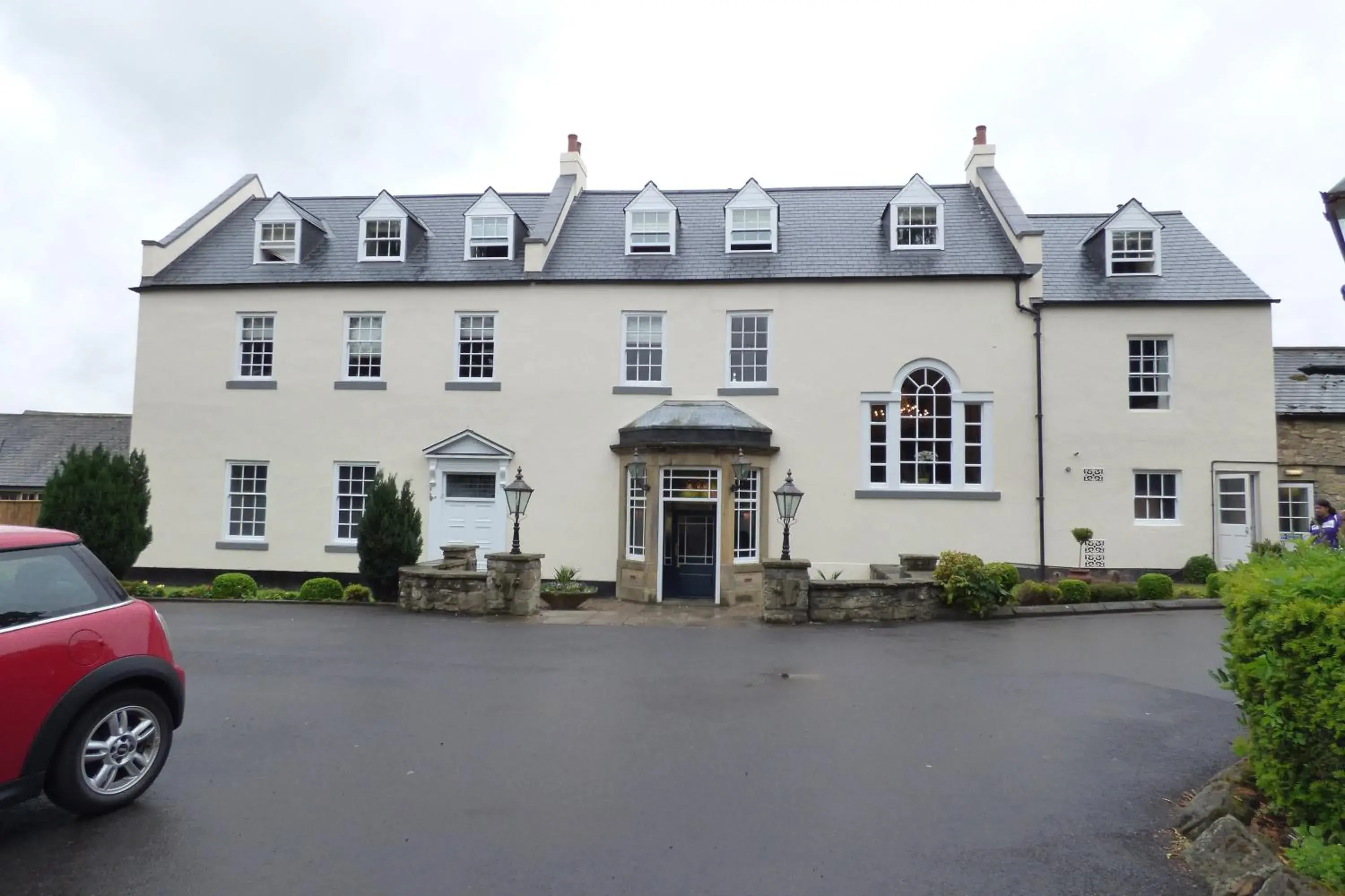 Facade/entrance in Hallgarth Manor House