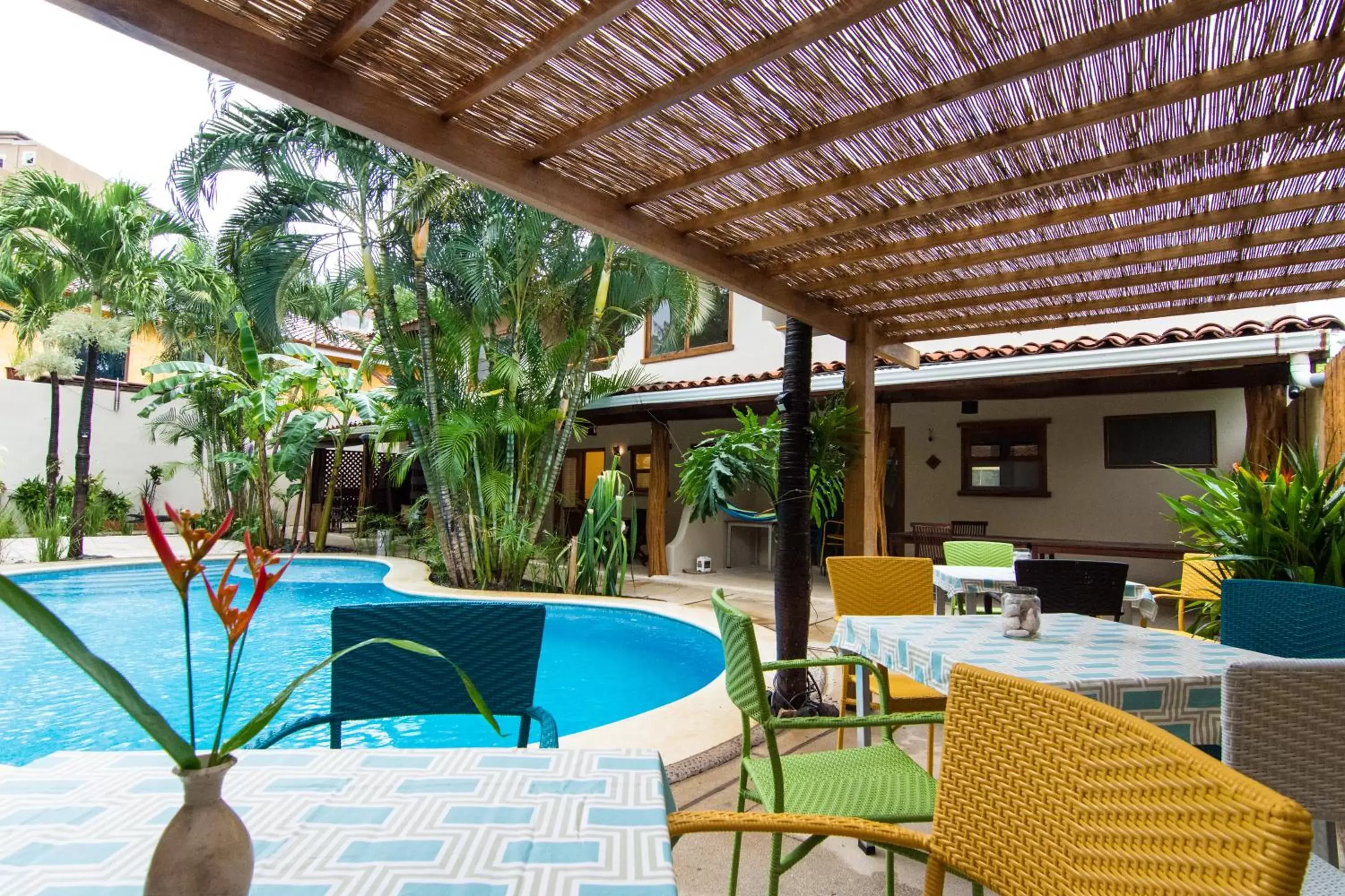 Patio, Swimming Pool in Ten North Tamarindo Beach Hotel