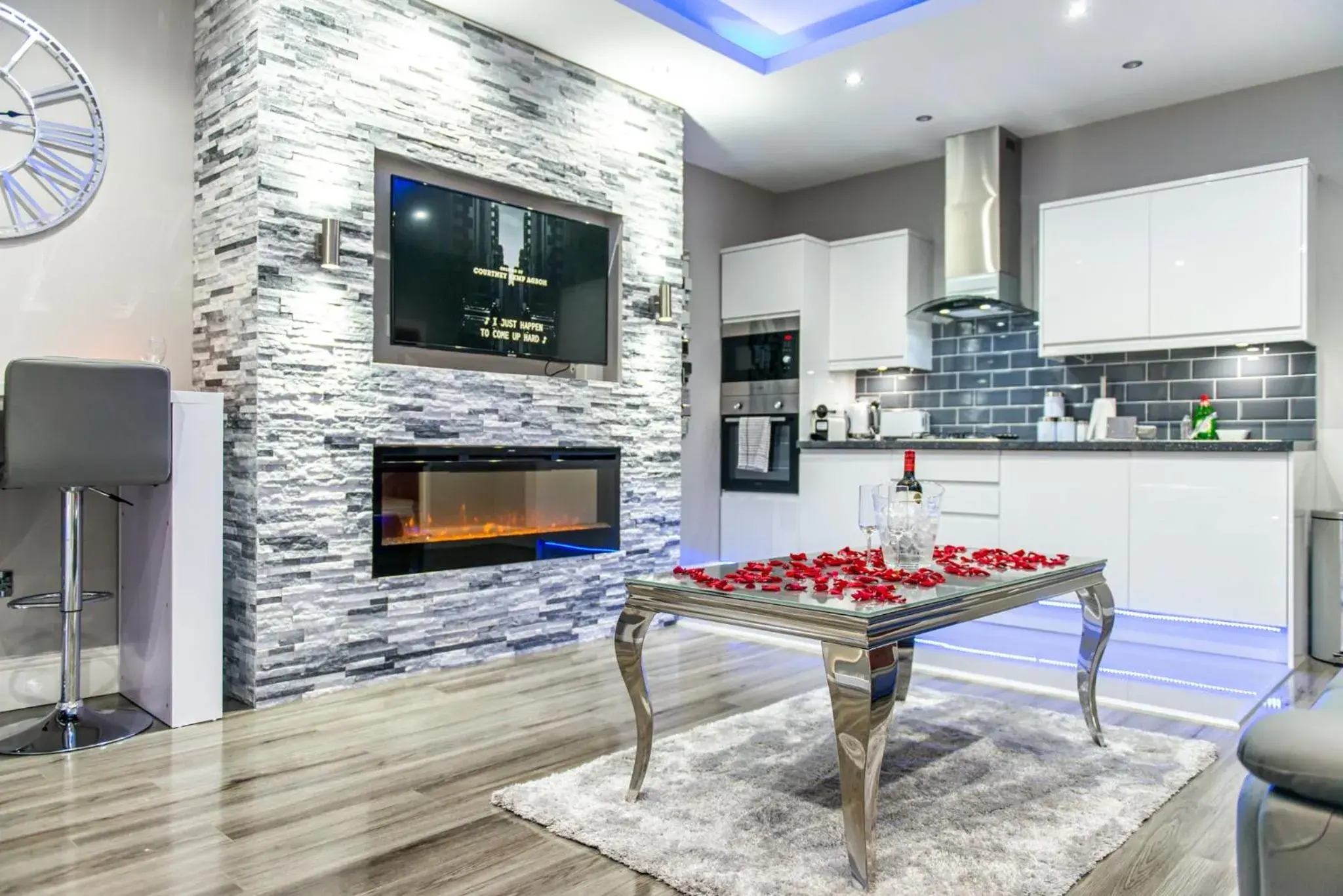 Living room in Aphrodite Suites