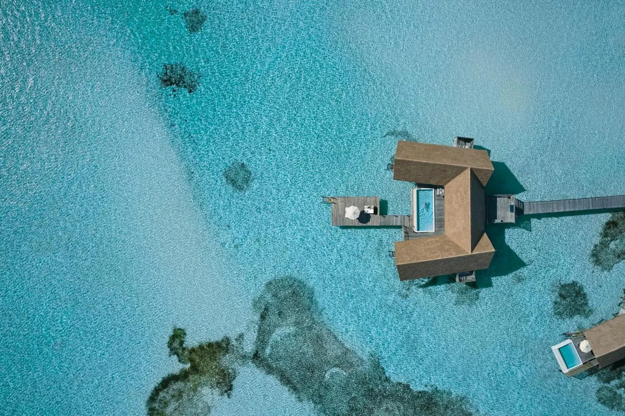 Property building, Bird's-eye View in COMO Cocoa Island - Partner Travels FREE for 7 Nights or More