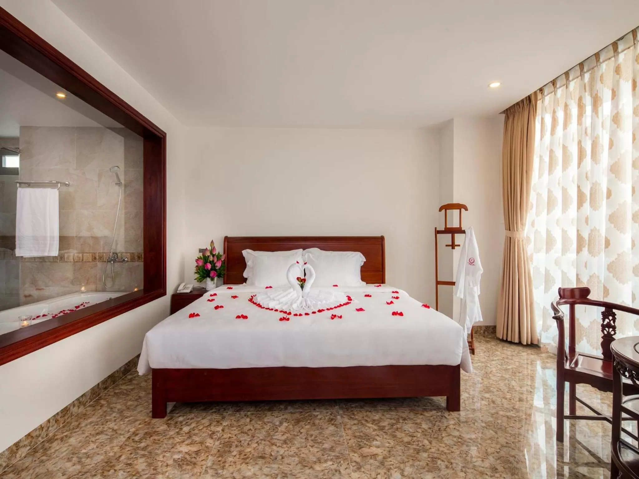 Photo of the whole room, Bed in Red Sun Nha Trang Hotel