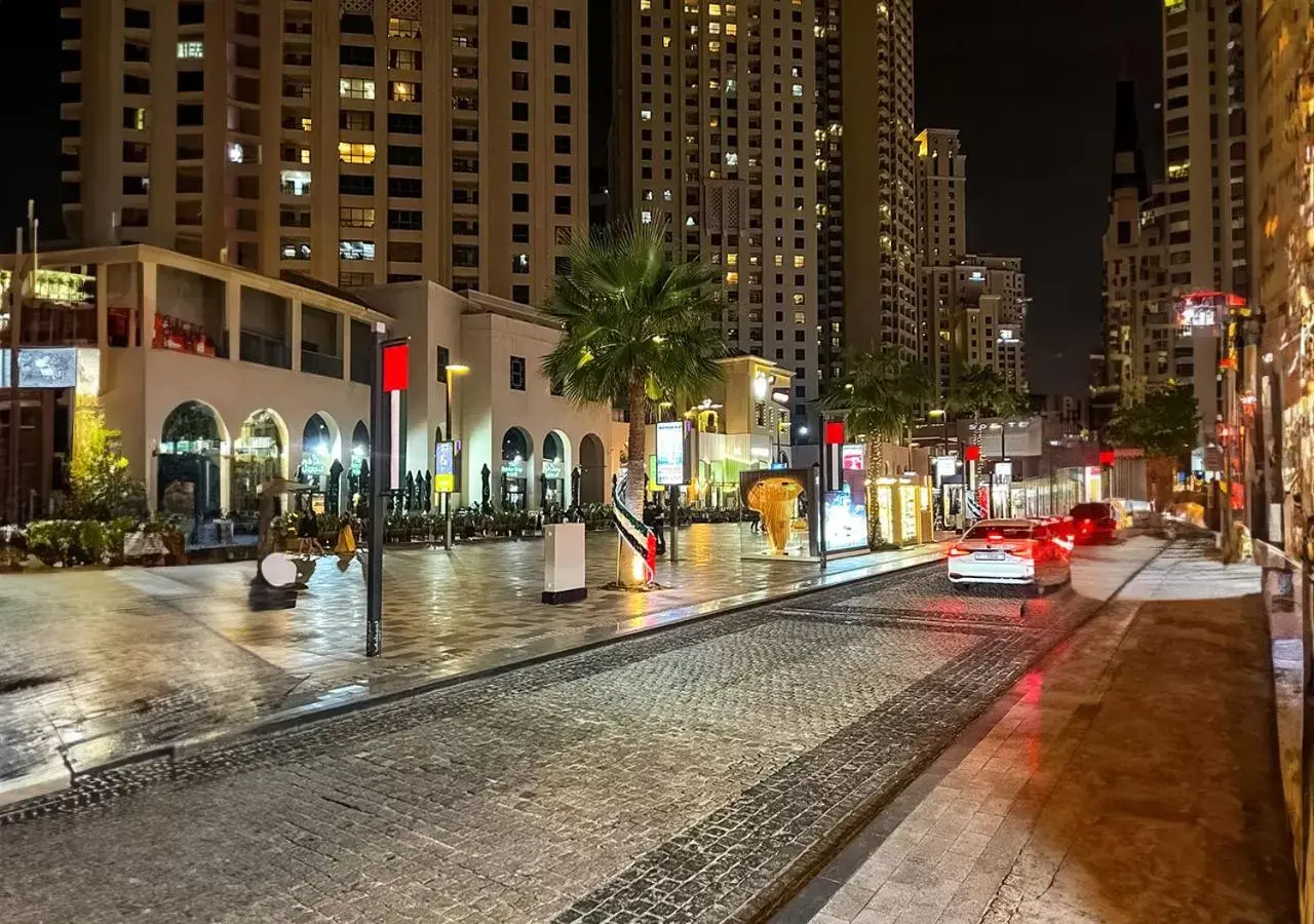 Street view in Ramada Hotel, Suites and Apartments by Wyndham Dubai JBR