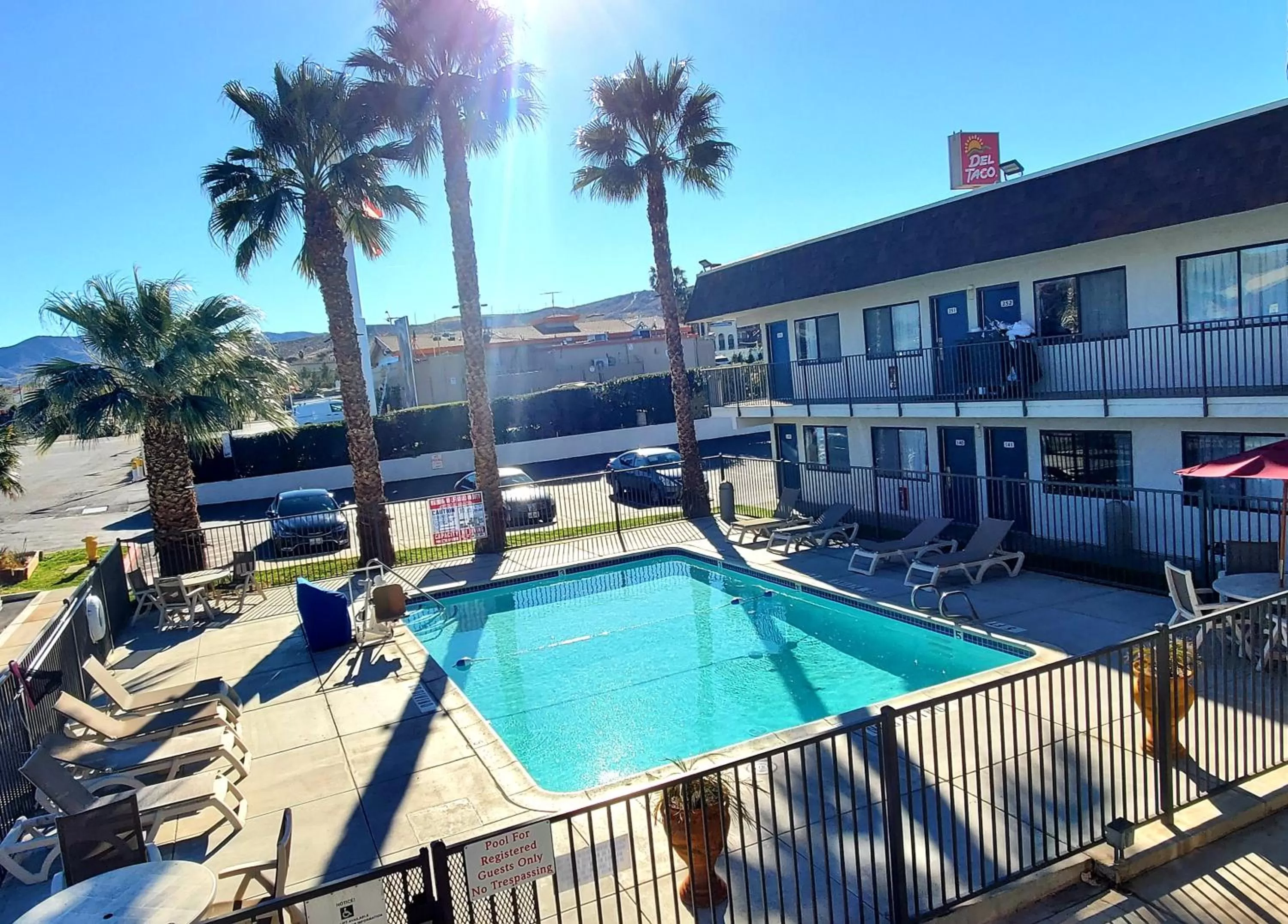 Swimming pool in Motel 6-Palmdale, CA