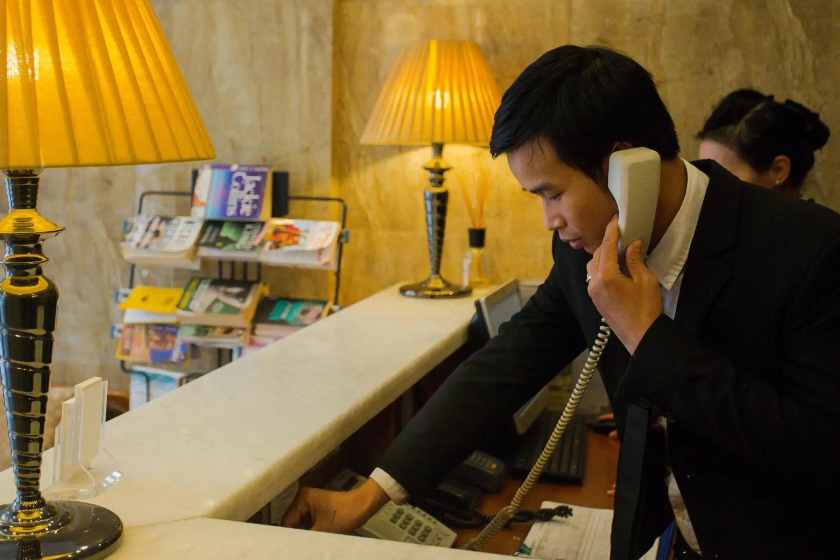 Lobby or reception in Golden Art Hotel