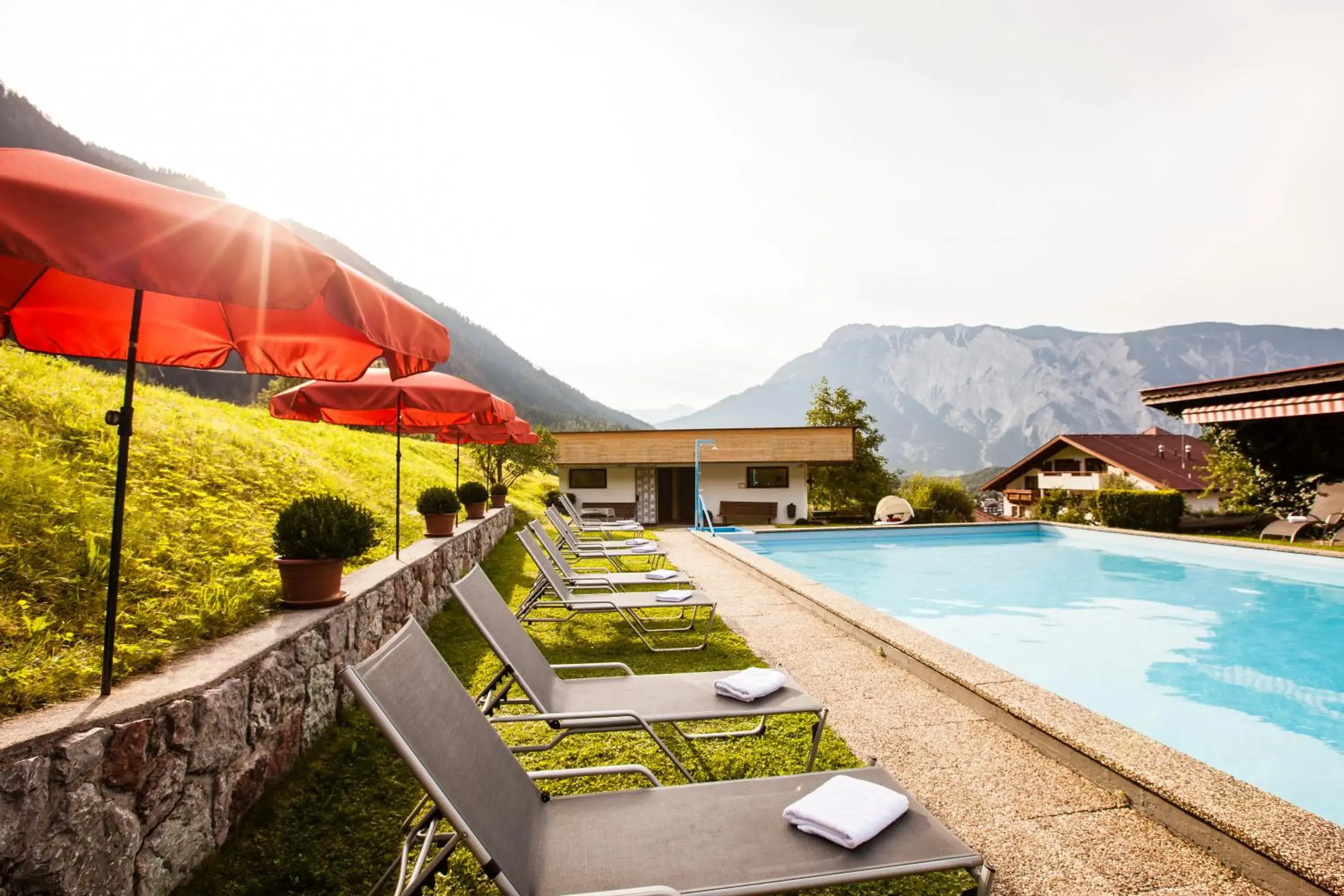 Summer, Swimming Pool in Aktiv Panoramahotel Daniel