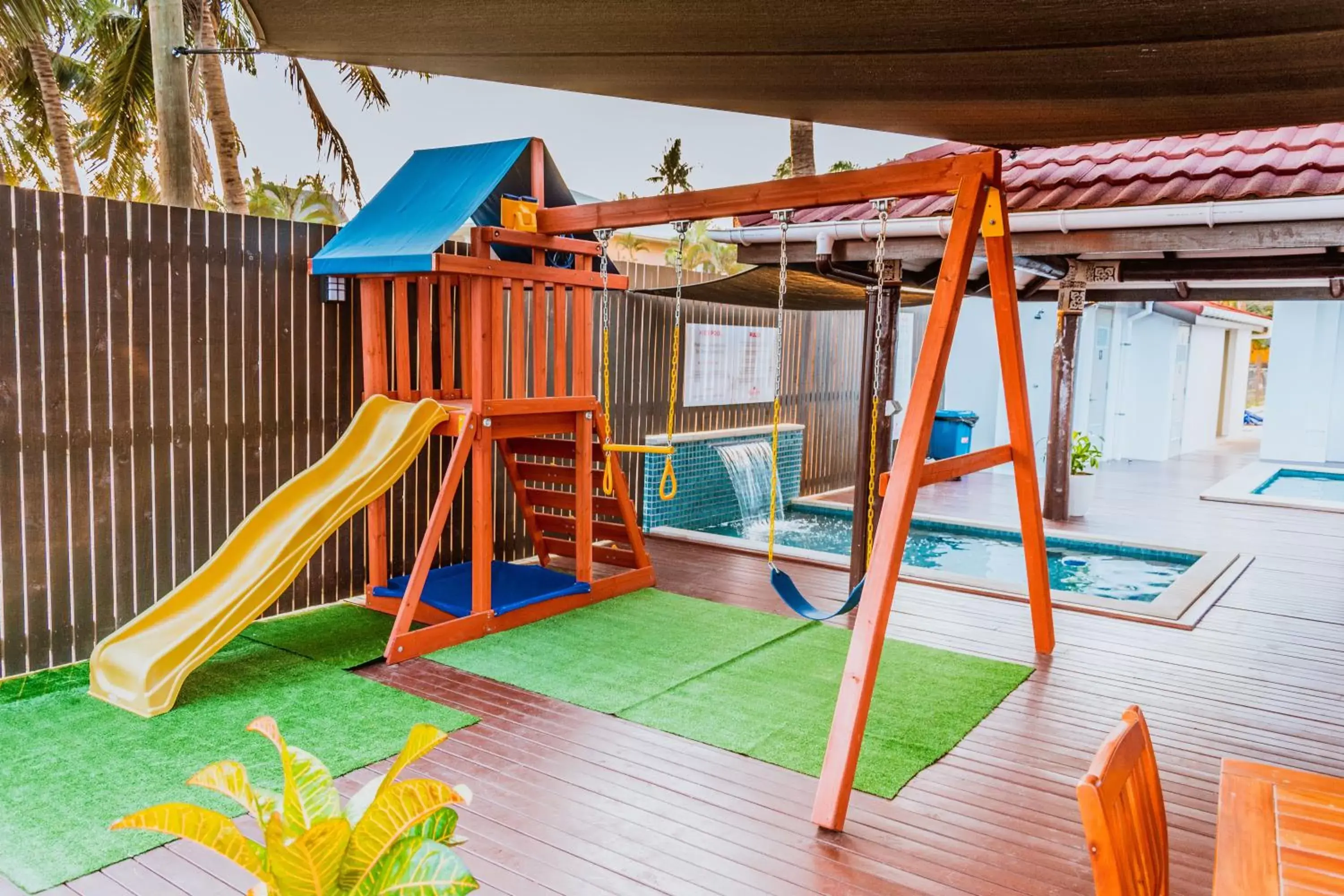 Swimming pool, Children's Play Area in Ramada Suites by Wyndham Wailoaloa Beach Fiji