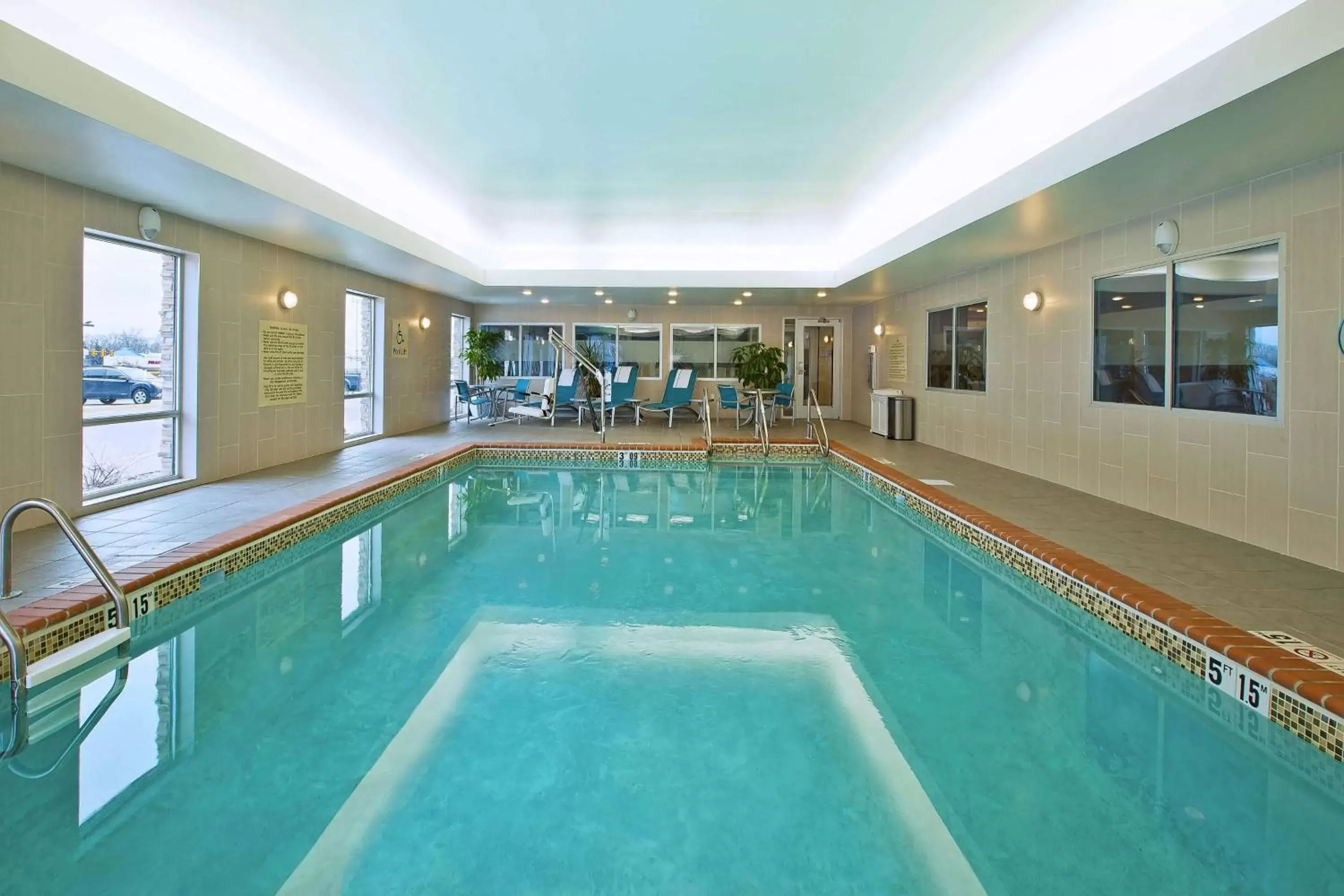 Pool view in Hampton Inn by Hilton West Bloomfield Novi Pool view in Hampton Inn by Hilton West Bloomfield Novi