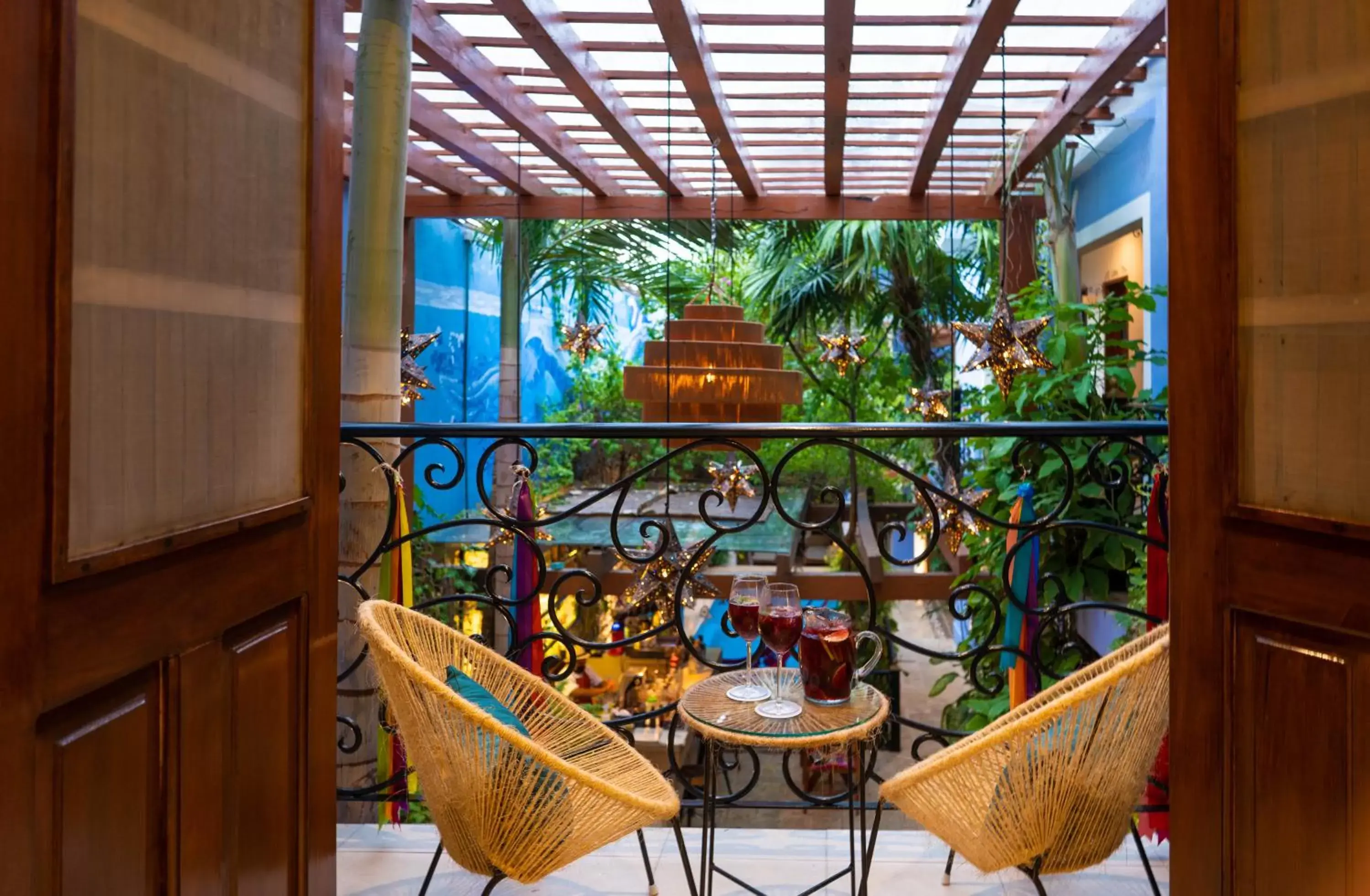 Seating area in Le Muuch Hotel Boutique