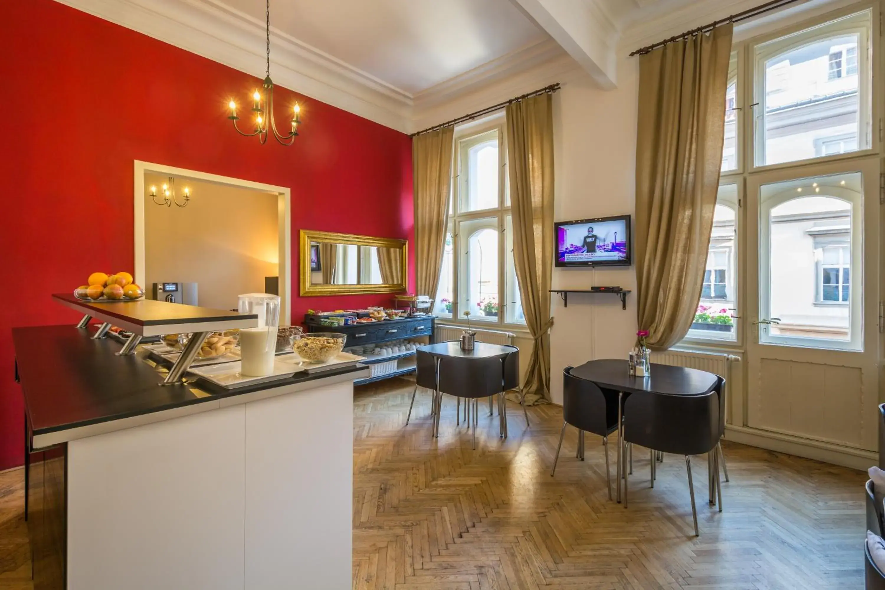 Seating area in Royal Road Residence