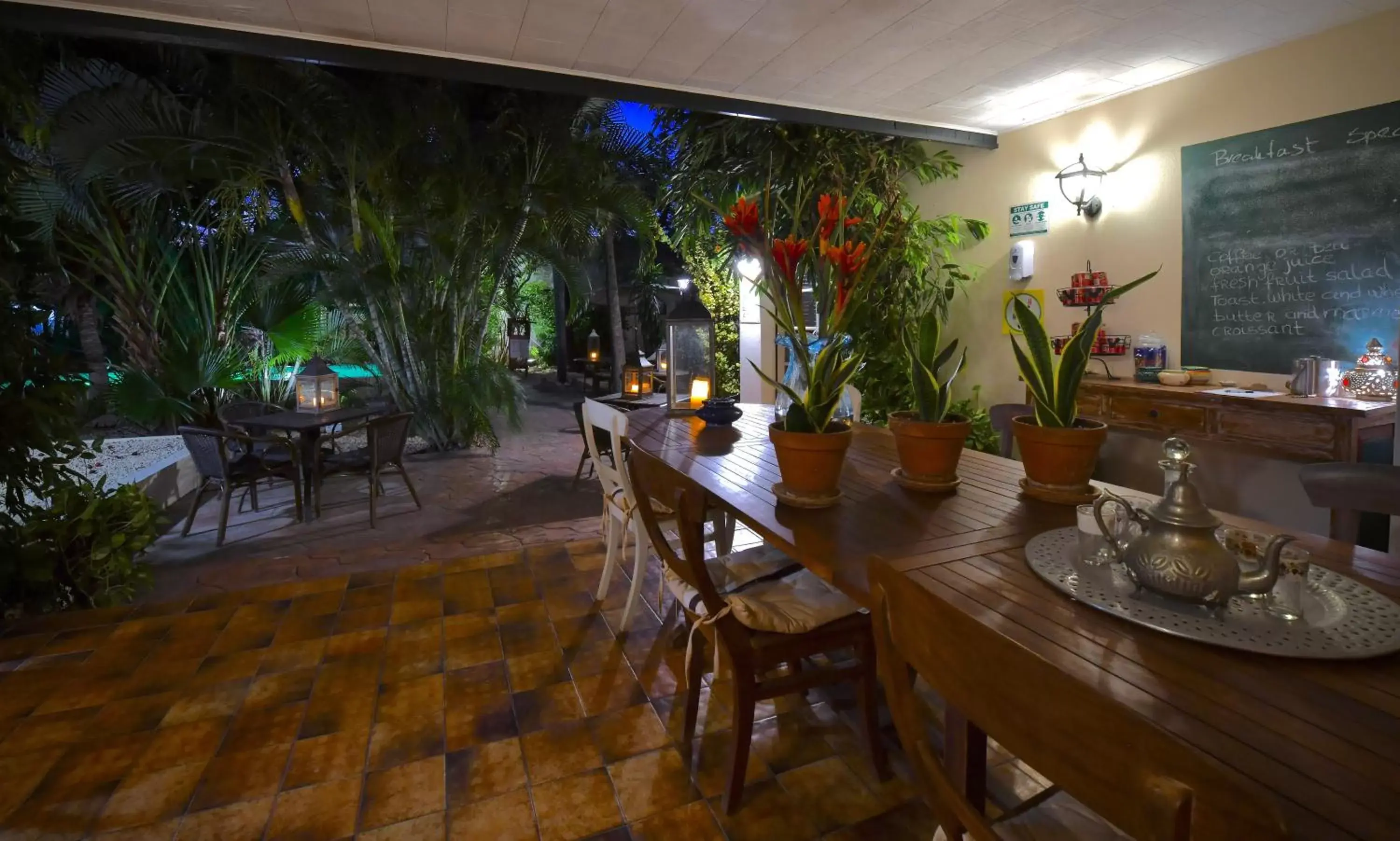 Patio in Wonders Boutique Hotel