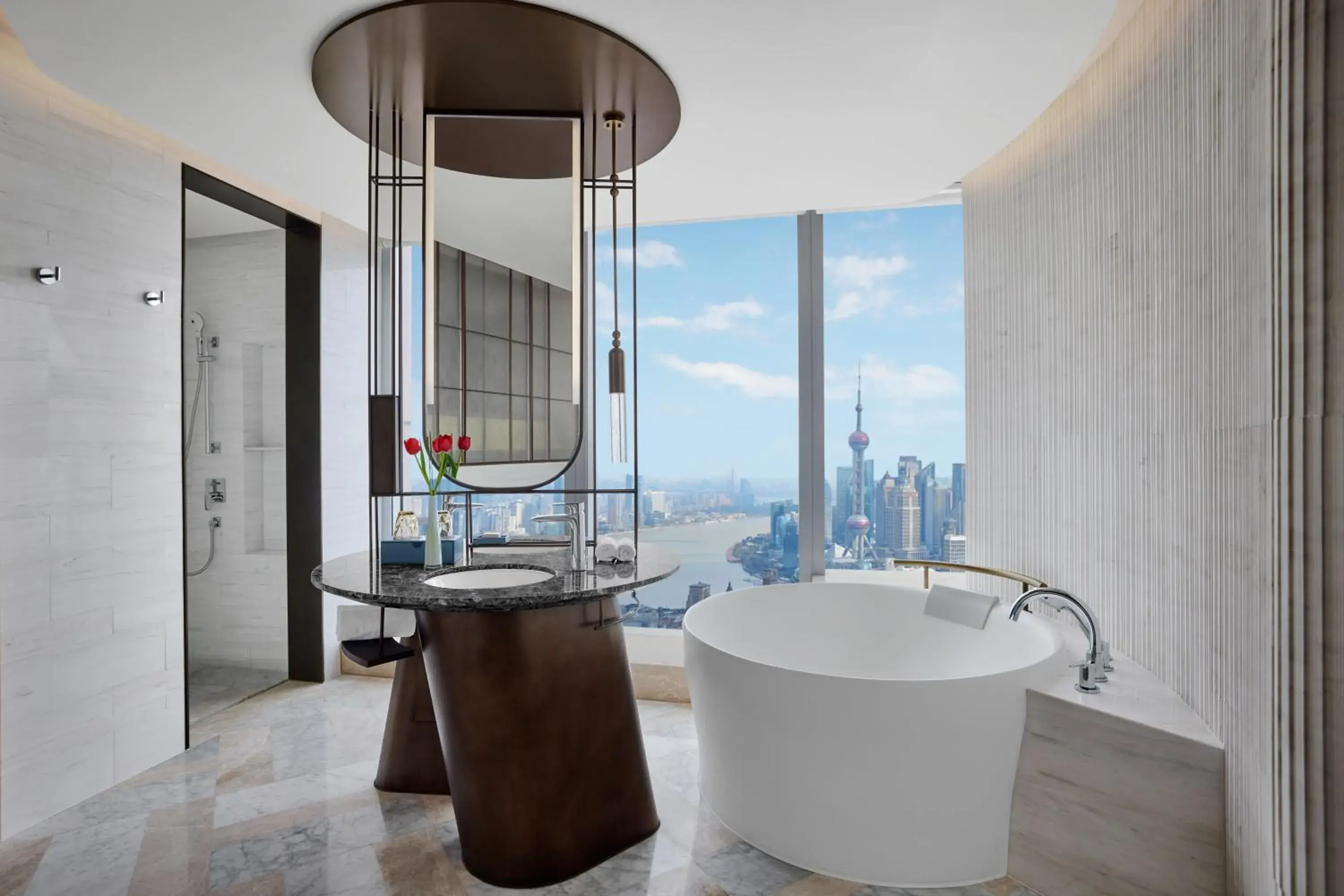 Bathroom in Conrad By Hilton Shanghai