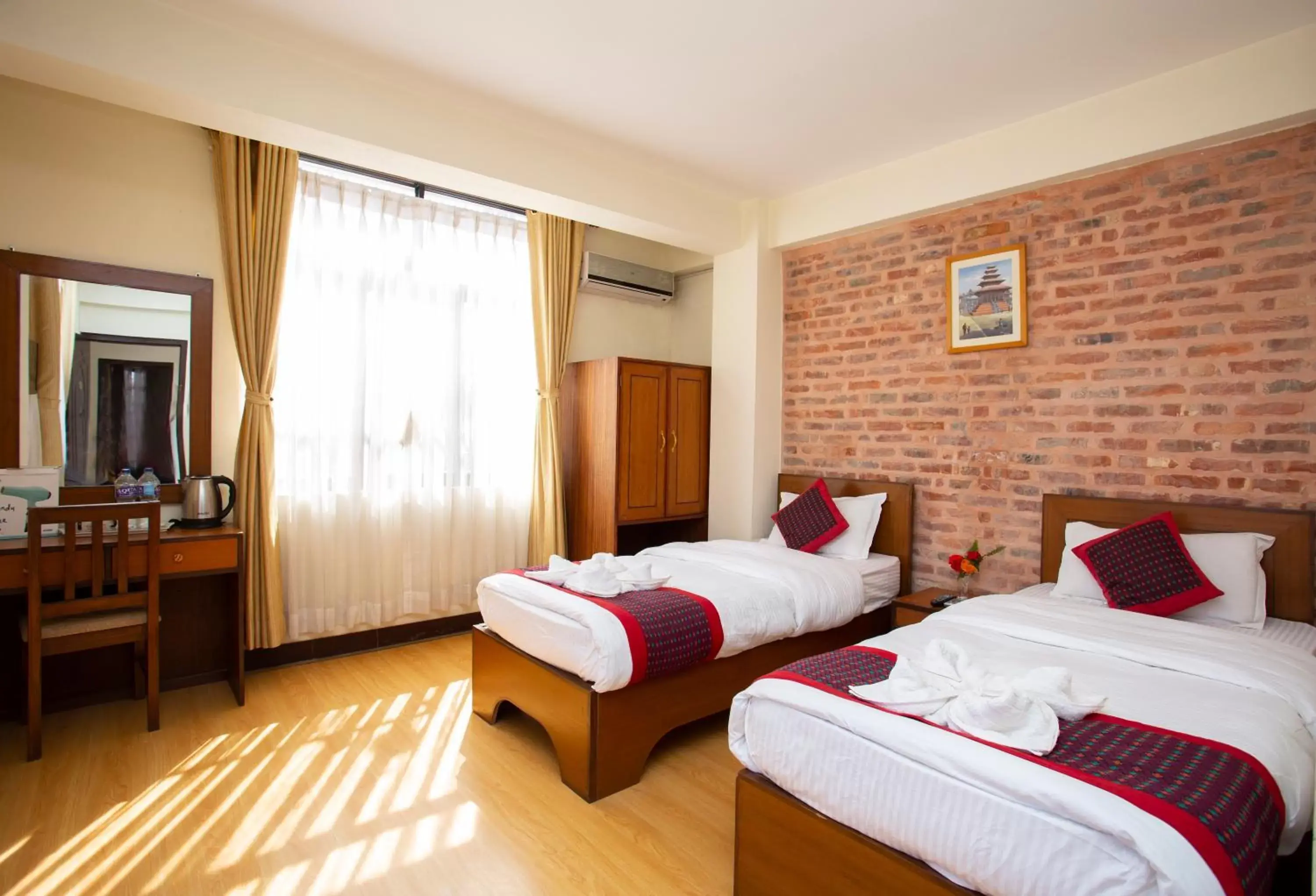 Bed in Kathmandu Boutique Hotel