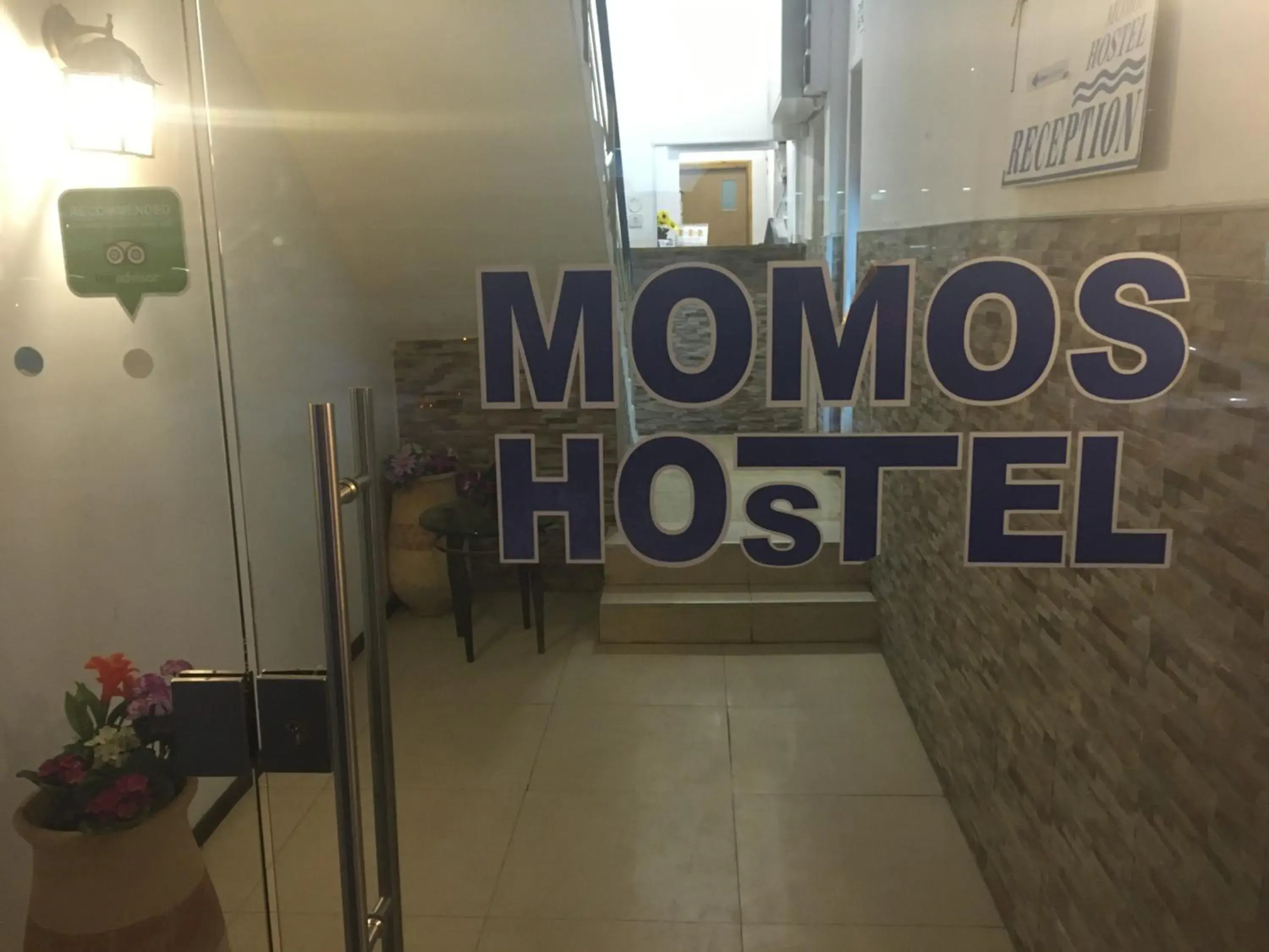 Facade/entrance, Property Logo/Sign in Momos Hostel