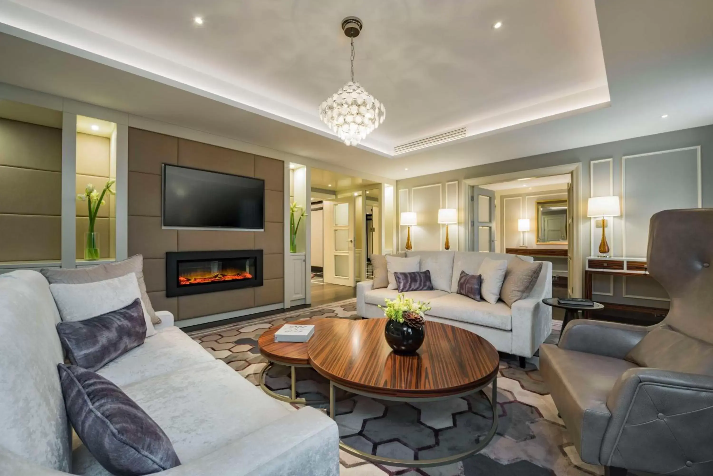 Living room, Seating Area in Grand Hotel Kempinski Riga