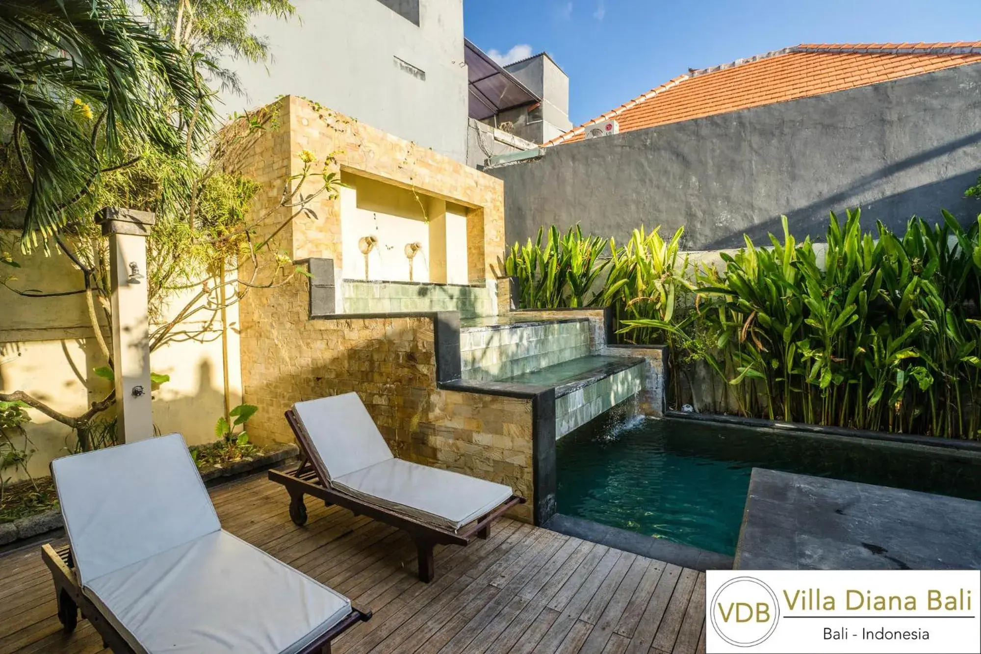 Pool view in Villa Diana Bali